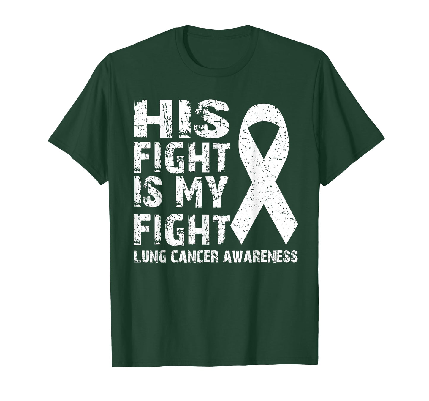 His fight is my fight Lung cancer awareness T-Shirt