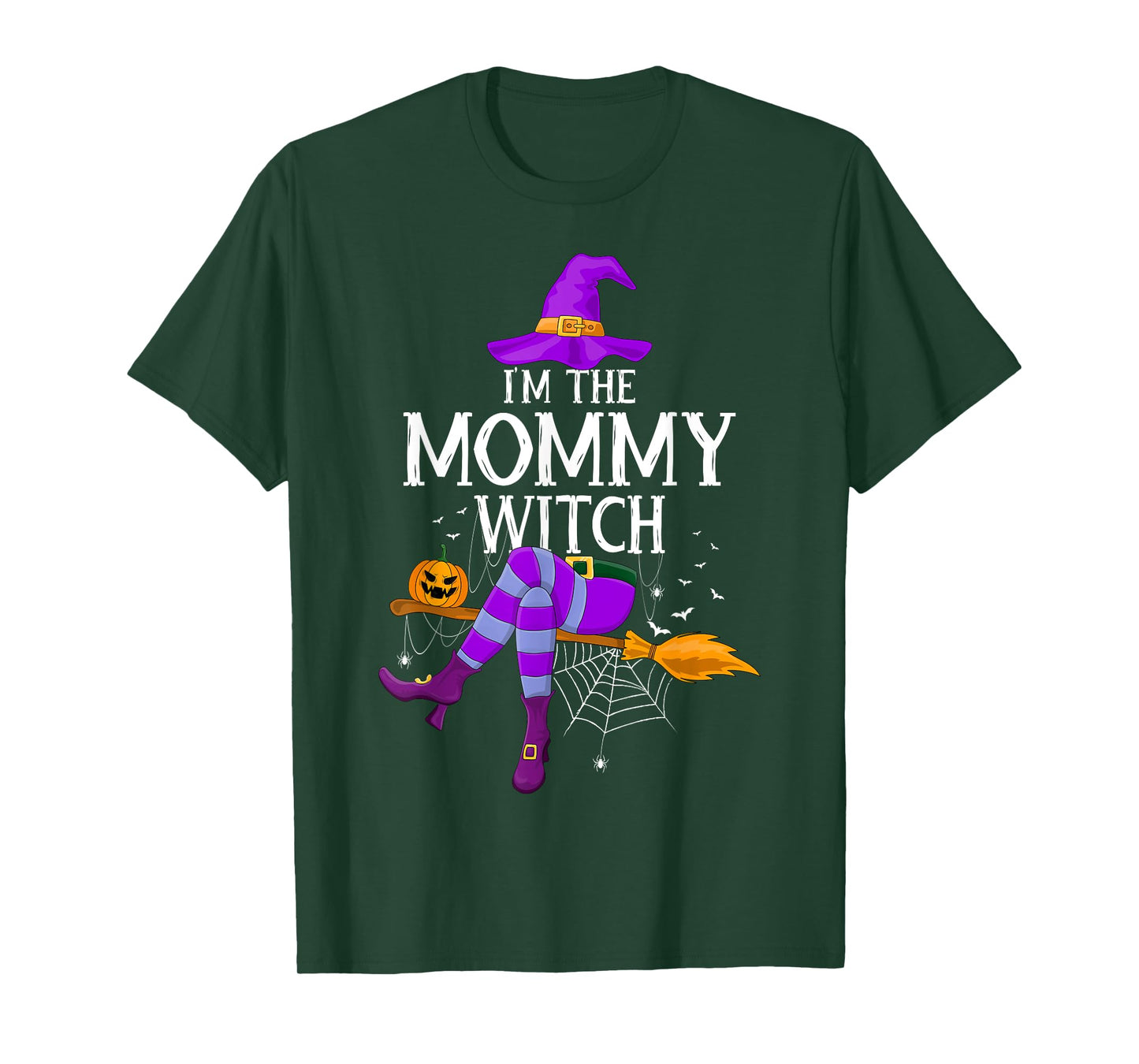 Matching Family Costume I'm The Mommy Witch Halloween Women T-Shirt