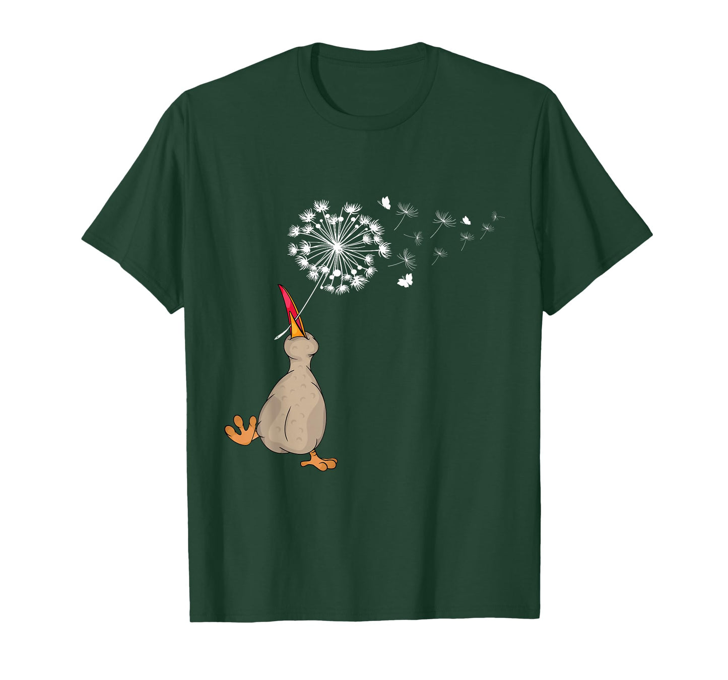 Happy Kiwi Lover Kids Dandelion Nature Dancing Kiwi Bird T-Shirt