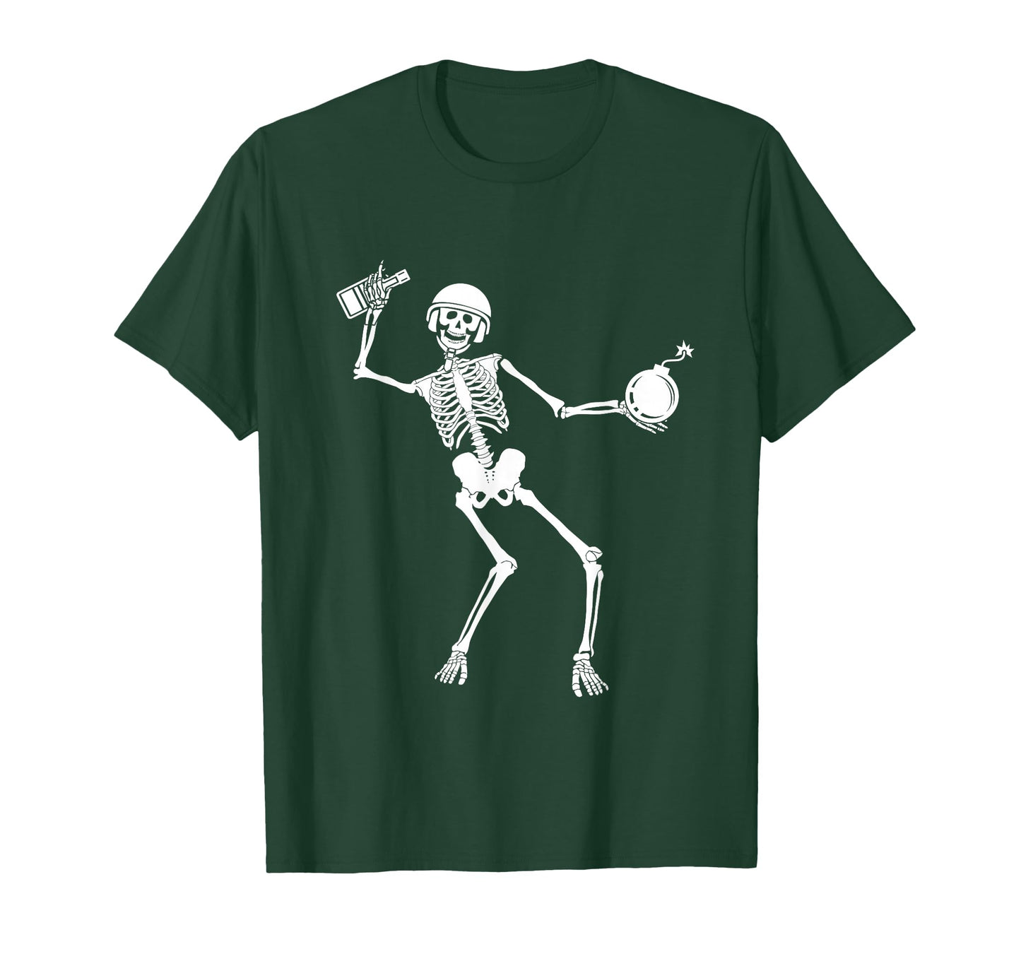 Skeleton EOD Tech Explosive Ordnance Disposal Halloween T-Shirt