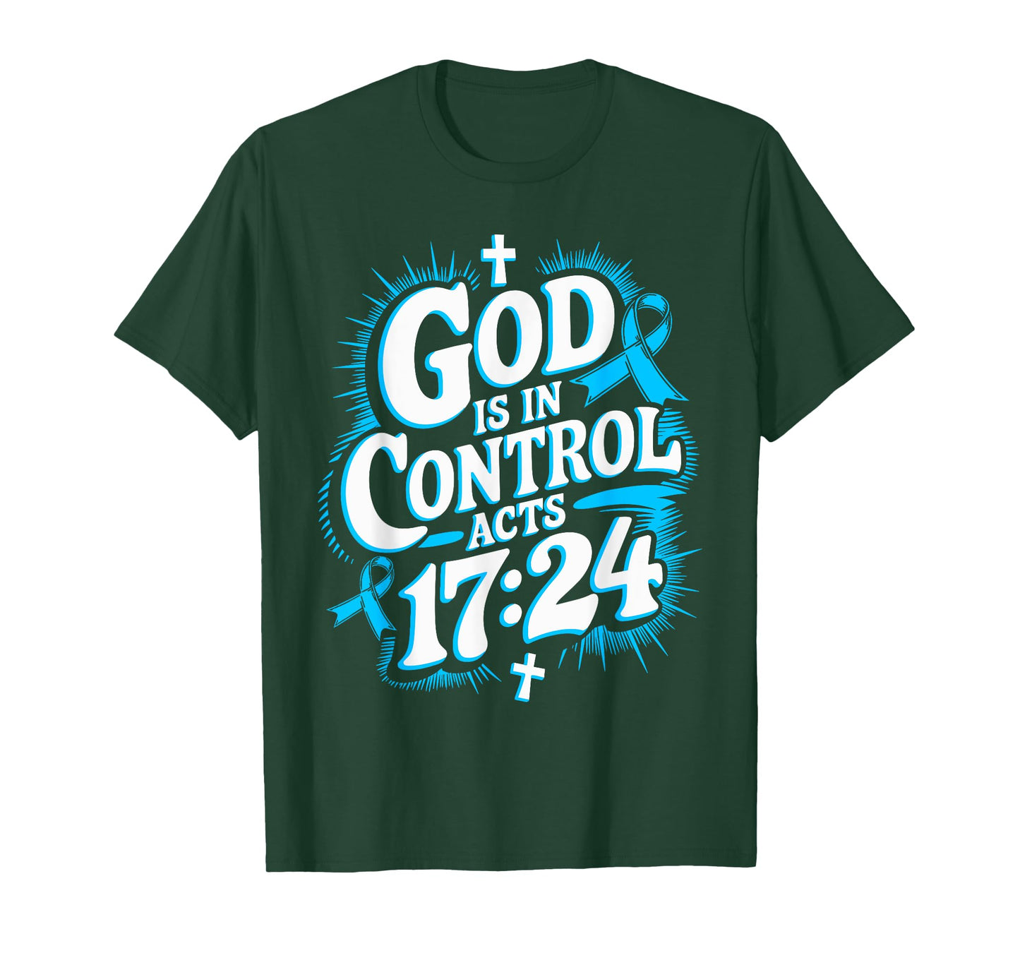 God Is In Control Survivor Prostate Cancer Awareness T-Shirt