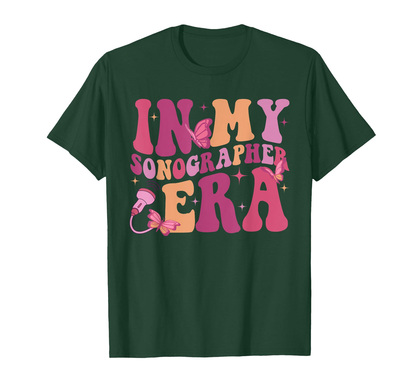 In My Sonographer Era Funny Retro Ultrasound Technologist T-Shirt