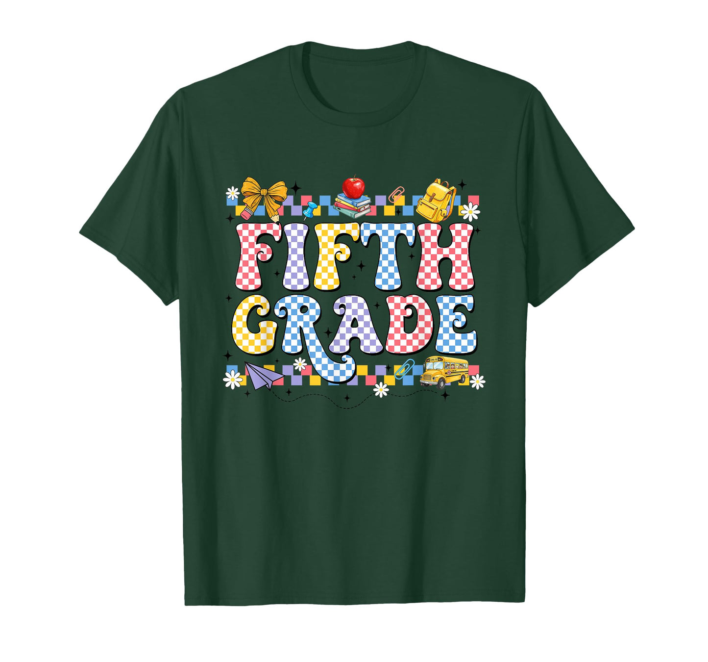 Fifth Grade Coquette Bow Back To School First Day Of School T-Shirt