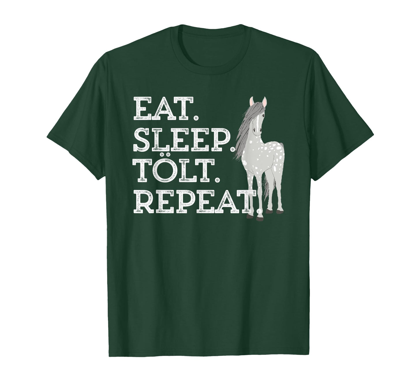 Icelandic Horse Saying Eat Sleep Tolt Toy Pony Women Men Kid T-Shirt