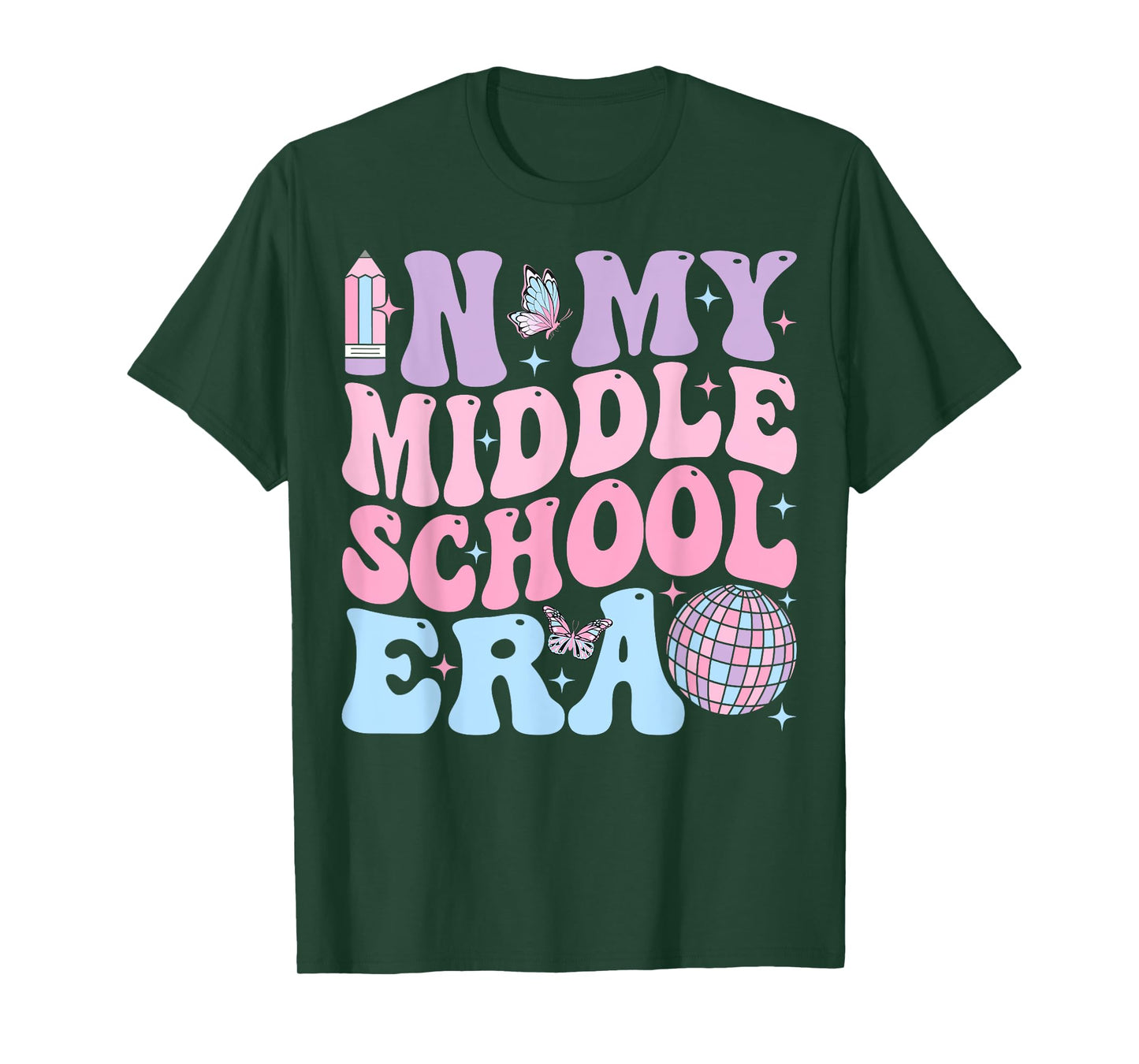 Groovy In My Middle School Era Back To School Teacher Men Women Kids T-Shirt