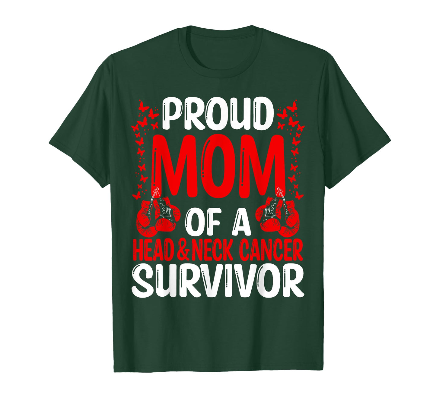 Head&Neck Cancer Awareness Movement Ribbon Mom of a Survivor T-Shirt