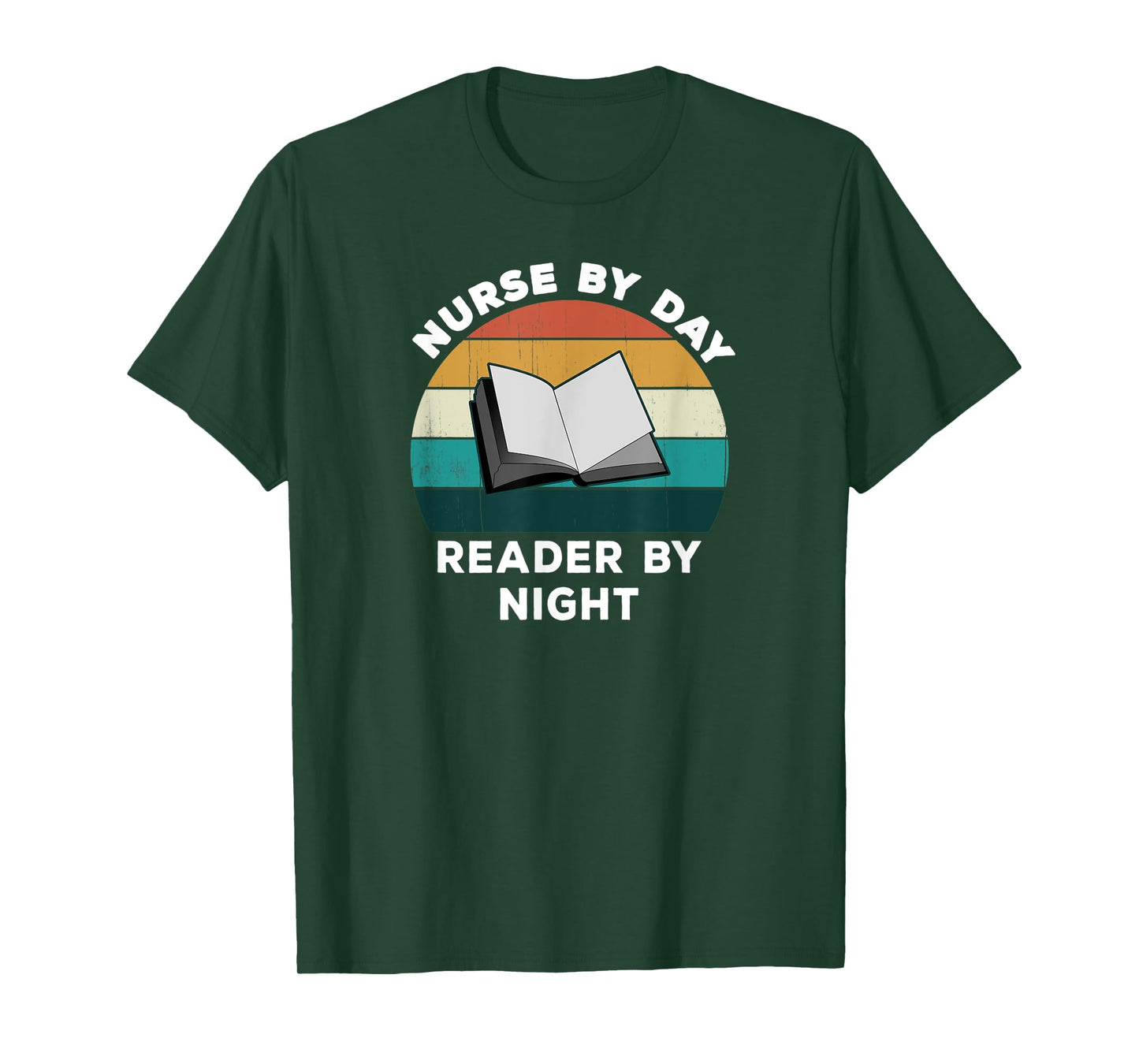 Funny Nurse By Day Reader By Night: Cool Nursing Book Lover T-Shirt