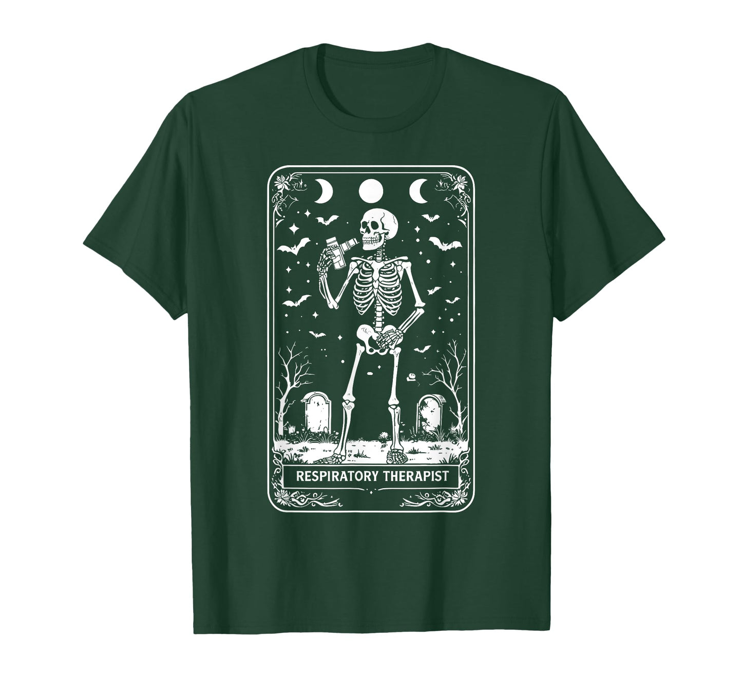 Halloween Respiratory Therapist Tarot Card Pulmonologist T-Shirt