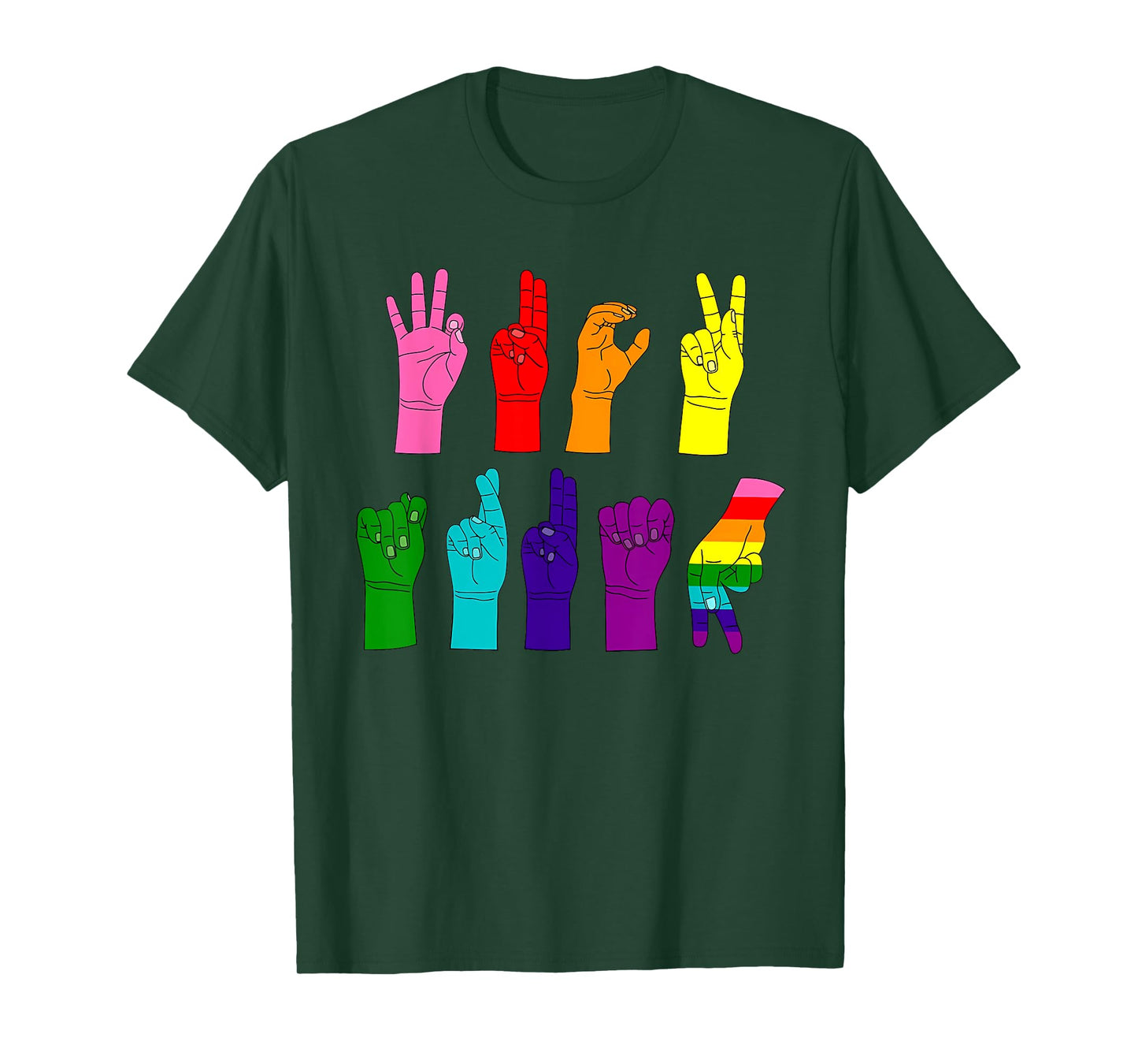 Trump Sign Language Subtle Anti Trump LGBTQ T-Shirt