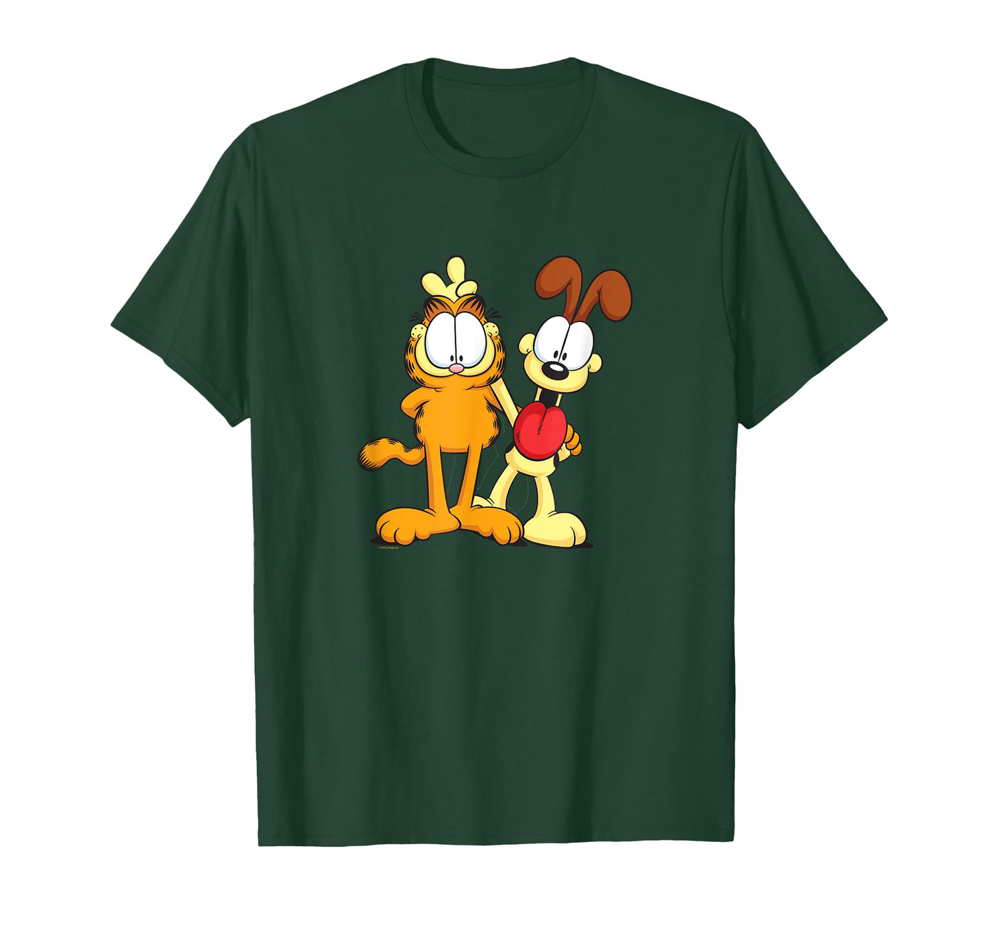 Garfield Classic Odie Smiling Happy Photo Pose Bunny Ears T-Shirt