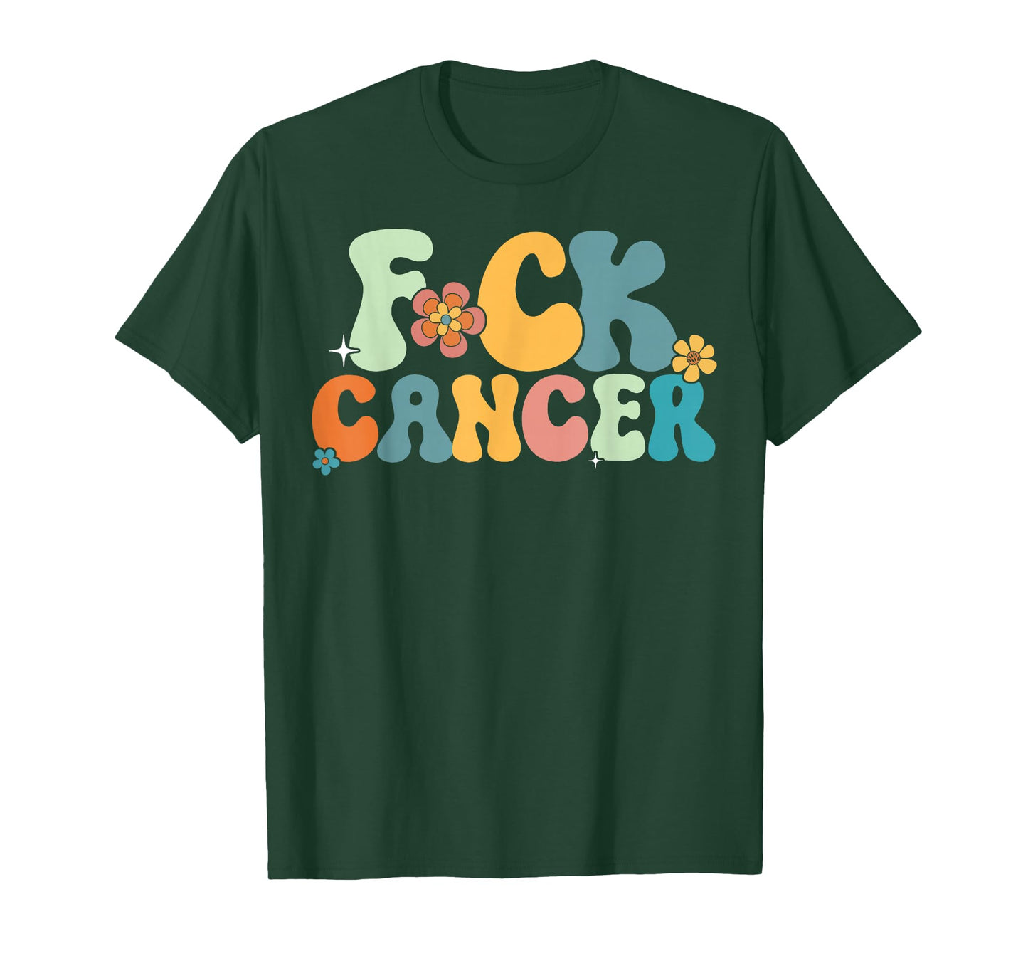 Fuck Cancer Retro Vintage All Cancer Awareness Men Women T-Shirt