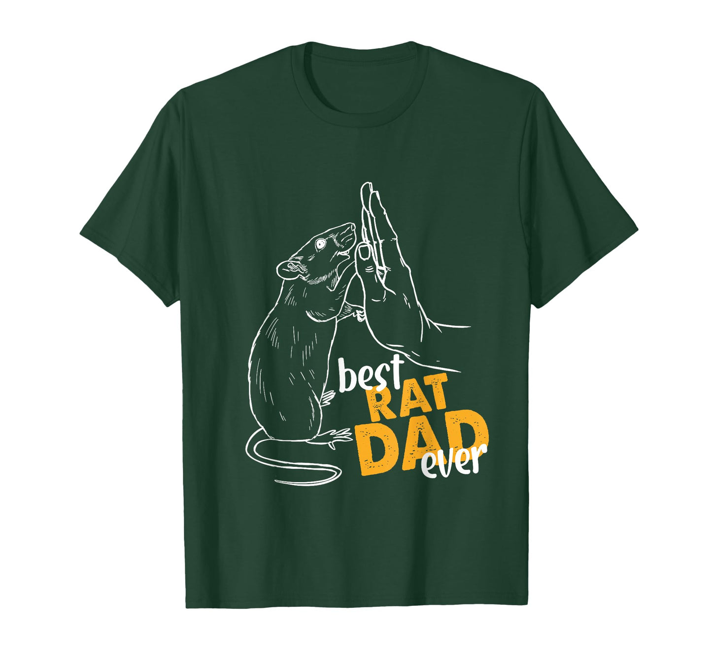 Rat Tee Gifts For Rat Lovers Dad Gifts Best Rat Dad Ever T-Shirt