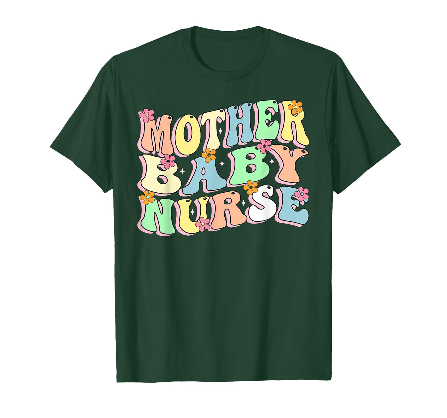 Mother Baby Nurse Floral Nursing Student Nurse Mother's Day T-Shirt