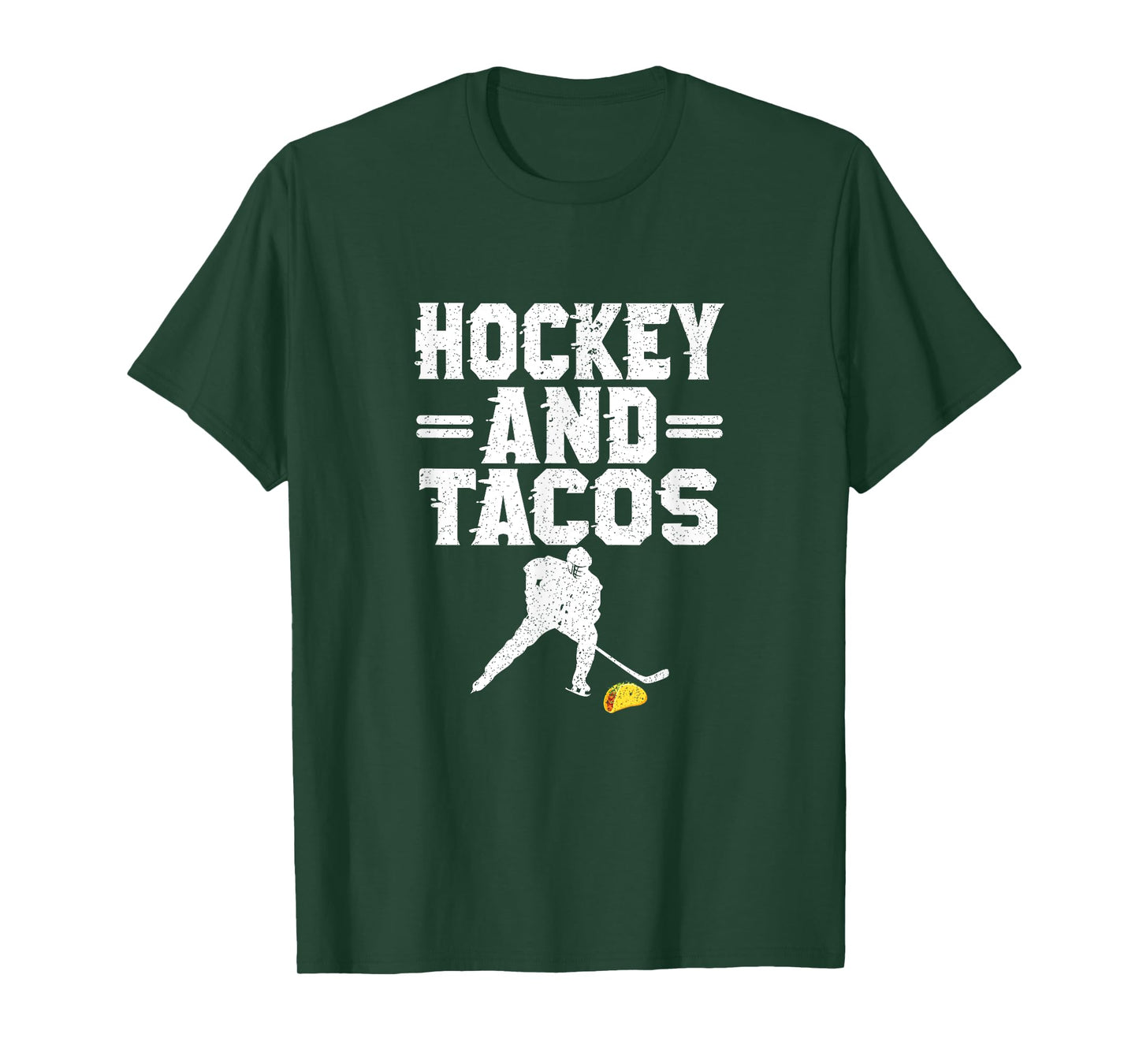 Hockey And Tacos Mexican Food Lover Hockey Player Outfit T-Shirt