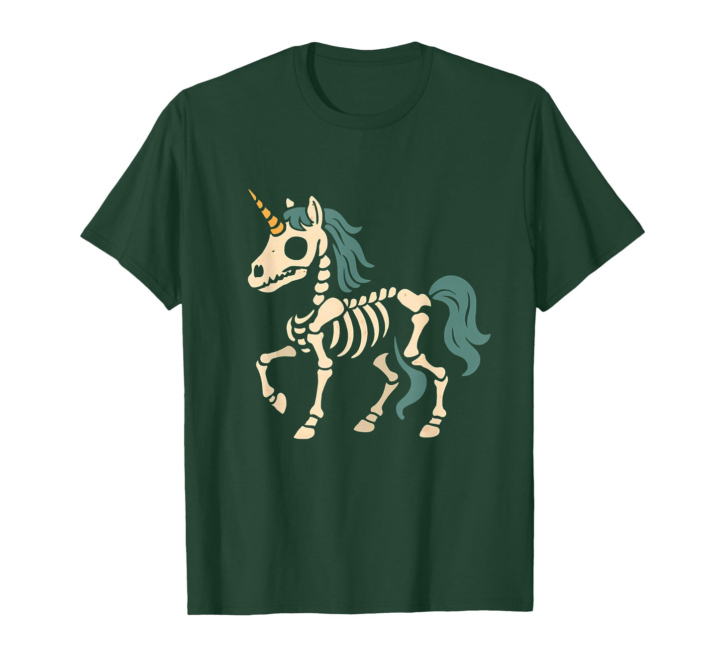 Unicorn Skeleton Fantasy T-Shirt