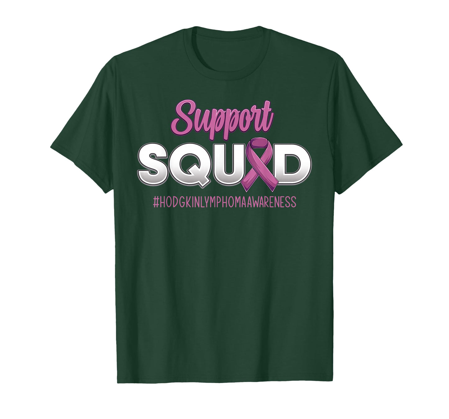 Support Squad Hodgkin's Lymphoma Awareness Warrior Men Women T-Shirt