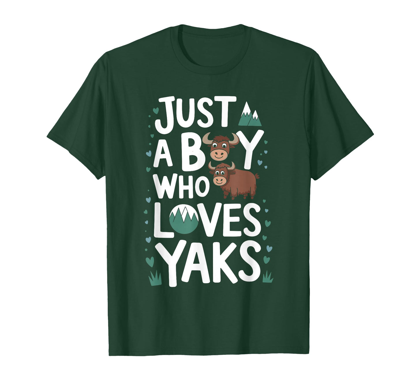 Just A Boy who loves YAKS T-Shirt Funny YAK T-Shirt