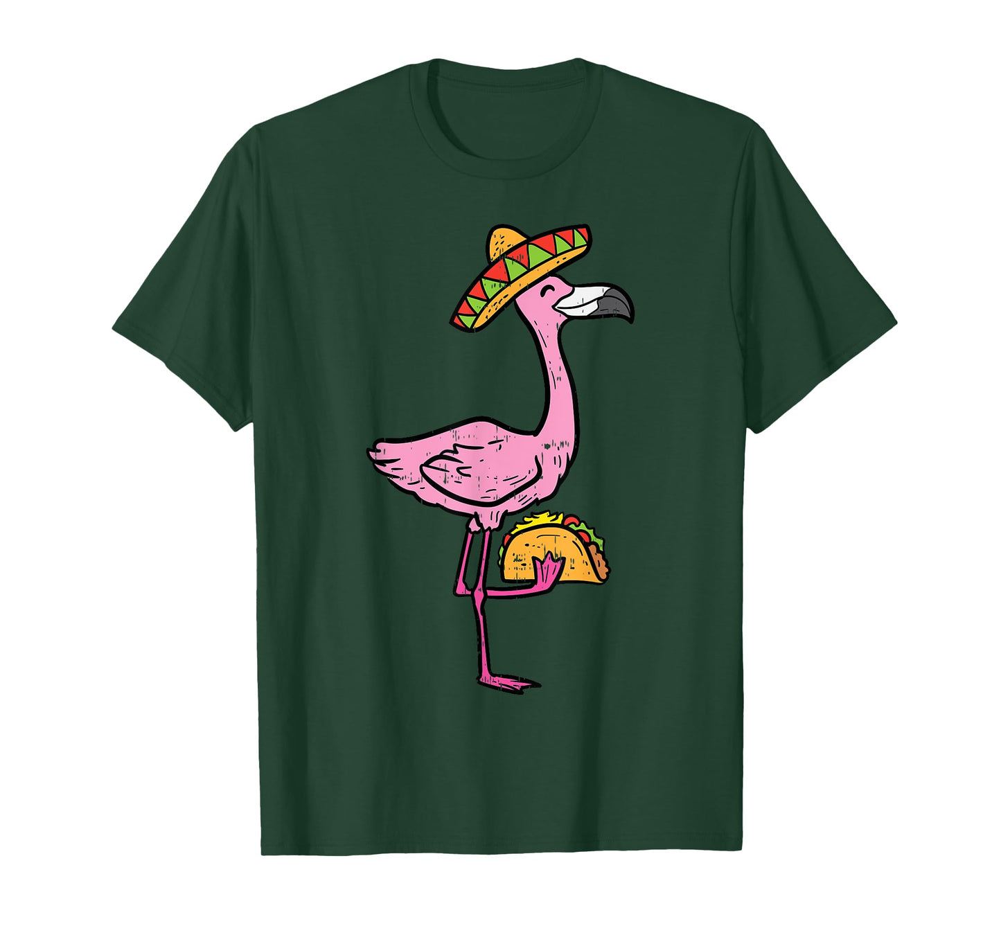 Mexican Flamingo Tacos Cute Cinco De Mayo Fiesta Animal T-Shirt