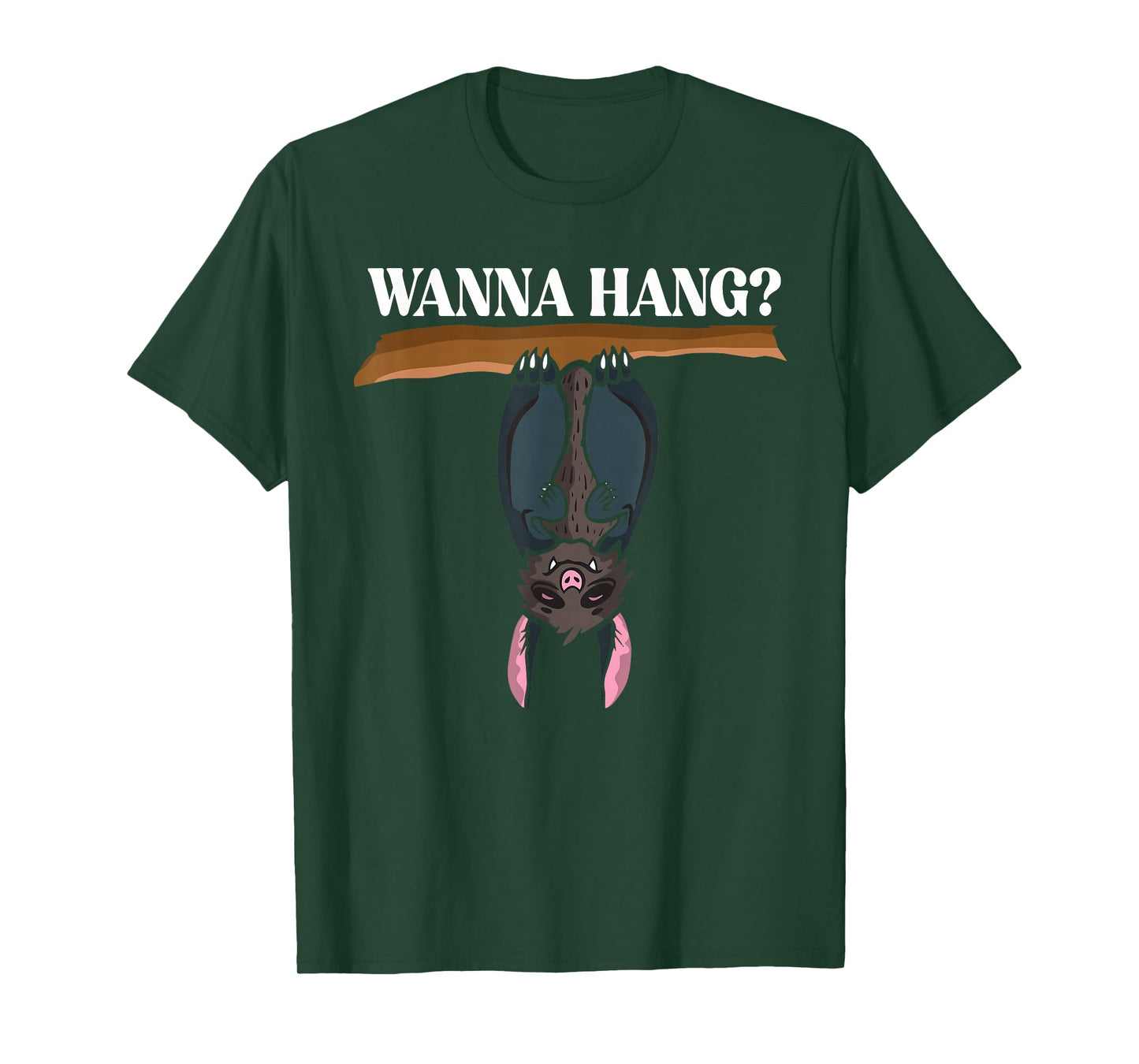 Wanna Hang Cute Bat Humor T-Shirt