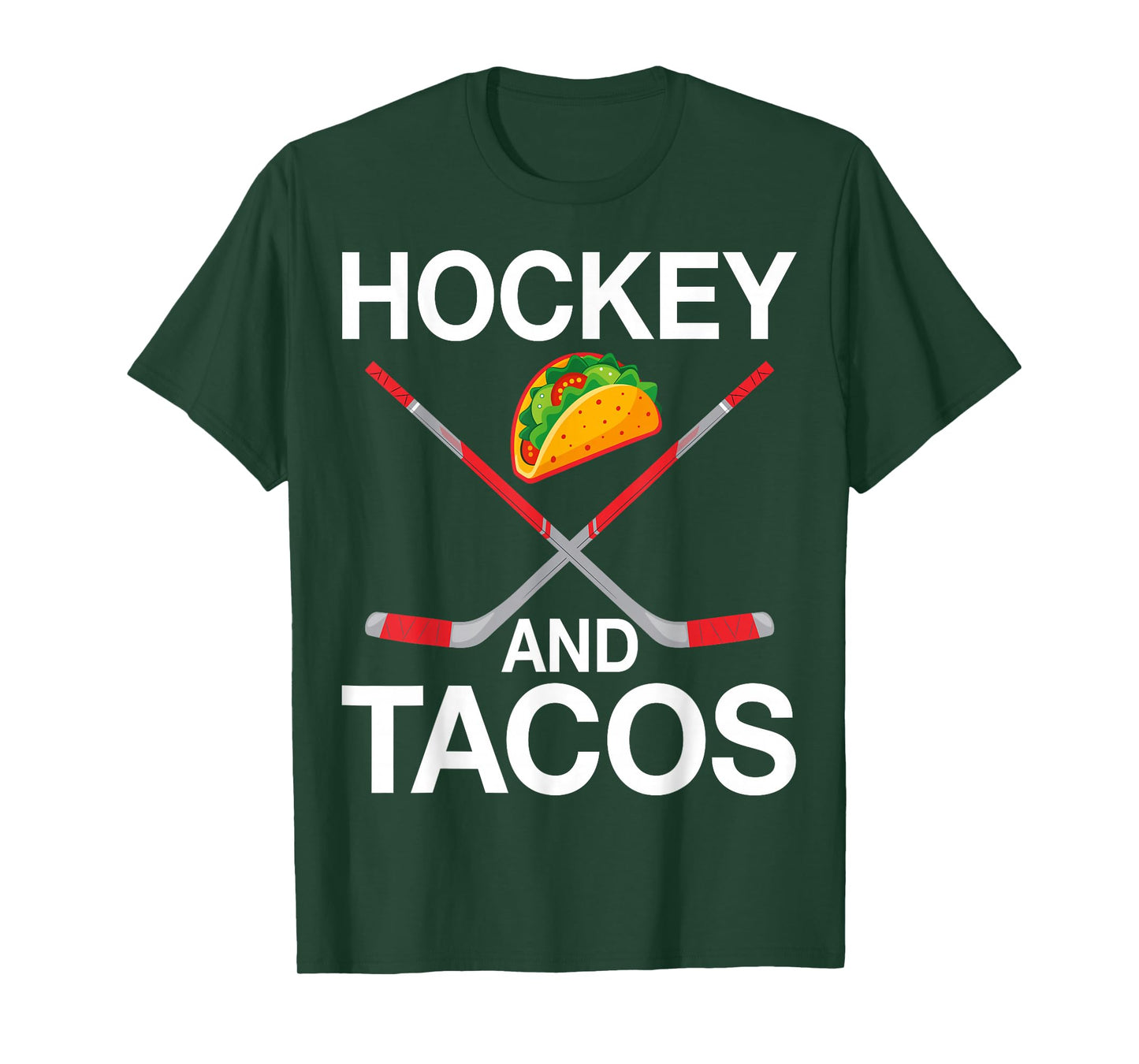 Hockey and Tacos Hockey Player Tacos Lover Men Women Gifts T-Shirt