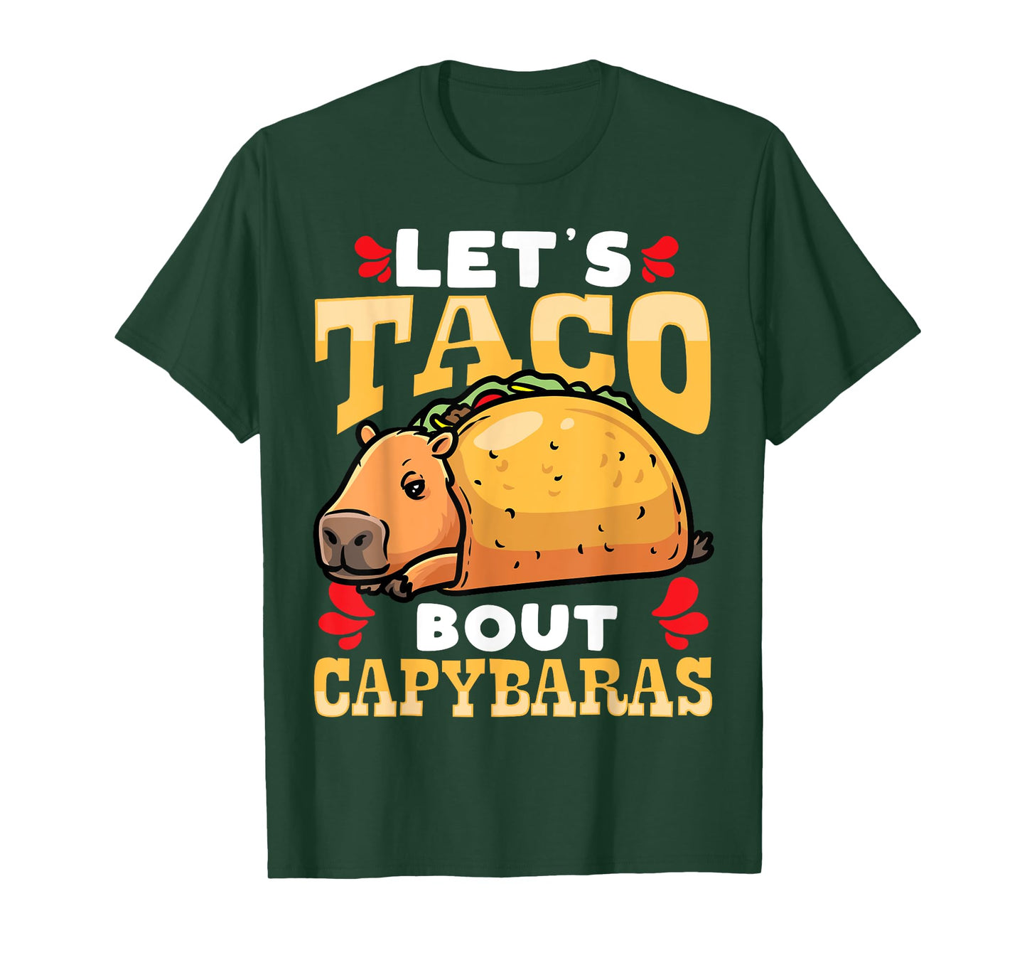 Capybara Cinco De Mayo Taco Giant Cavy Rodent T-Shirt