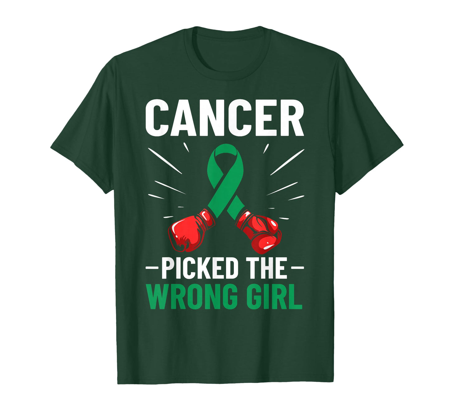 Liver Cancer Awareness Ribbon Cancer Picked The Wrong Girl T-Shirt