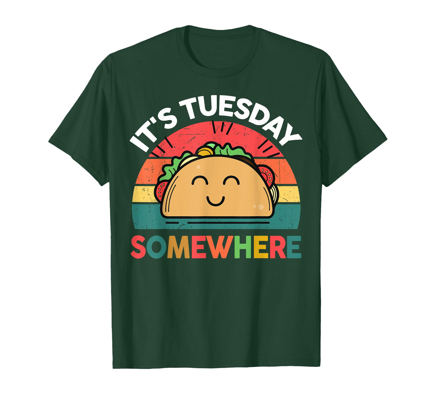 Taco-Shirt Its Tuesday Somewhere Cute Funny Kids Boy Toddler T-Shirt