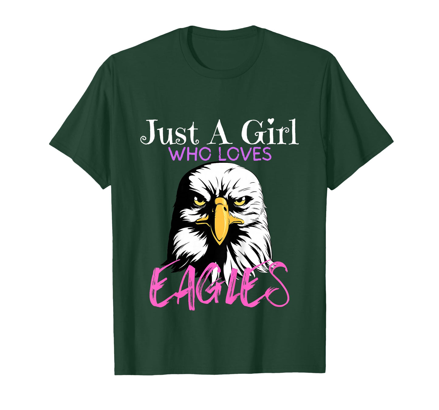 Kids Eagle Just A Girl Who Loves Eagles Funny Eagle Lovers Girls T-Shirt