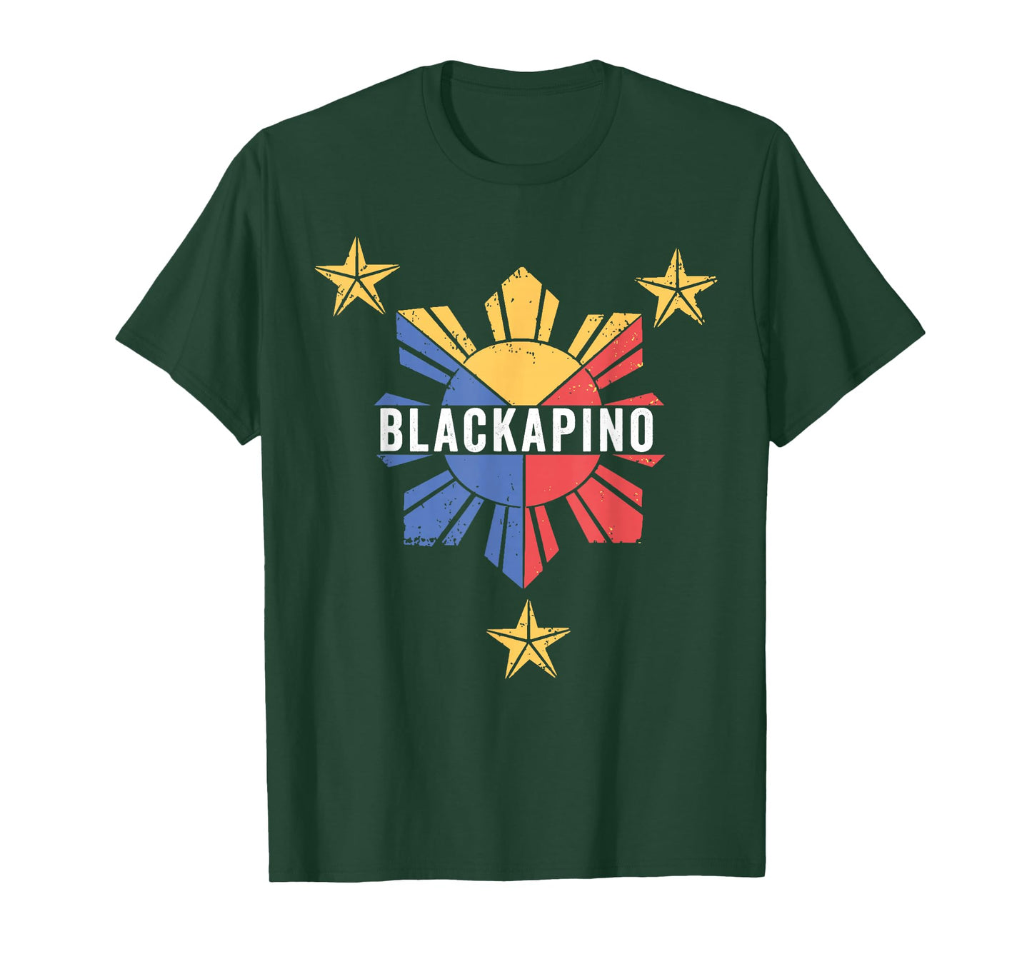 Blackapino with Filipino Flag, Black Filipino, Blackapino T-Shirt