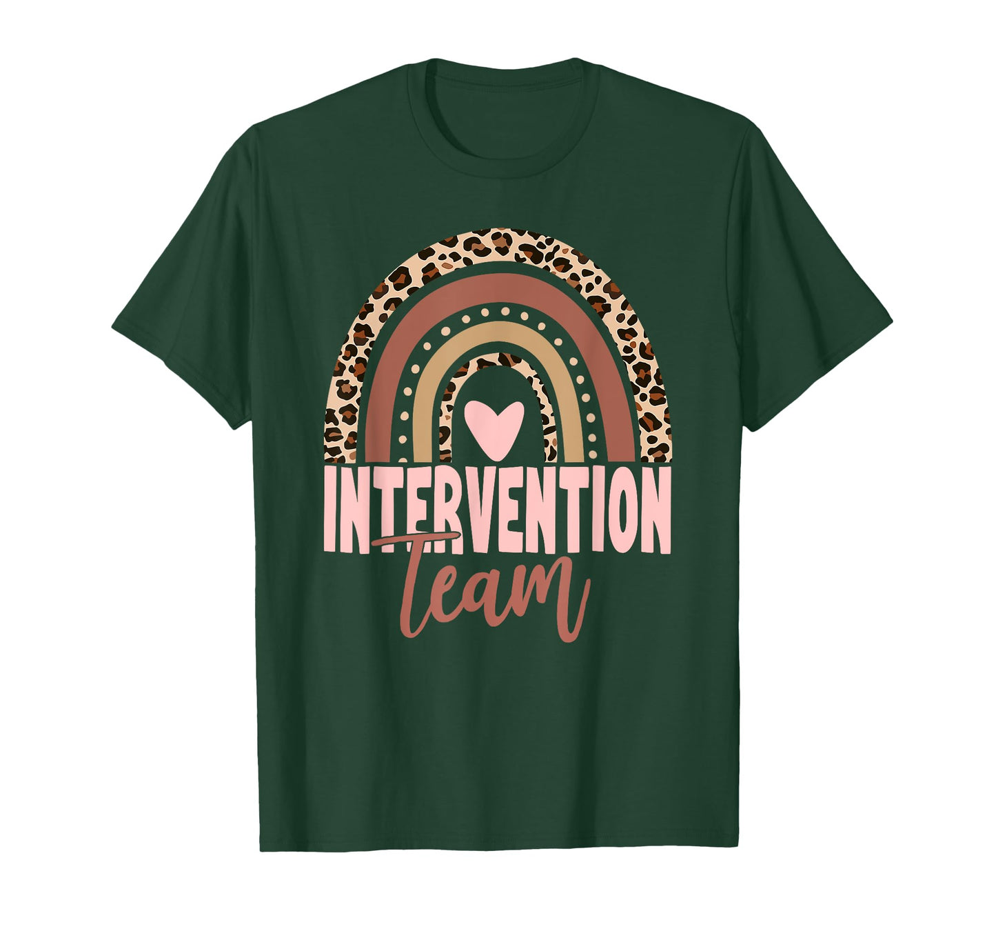 Rainbow Intervention Teacher Team Early Intervention Squad T-Shirt