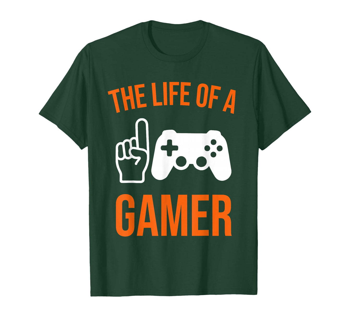 Halloween Skeleton Life of A Gamer Pumpkin Video Game Spooky T-Shirt