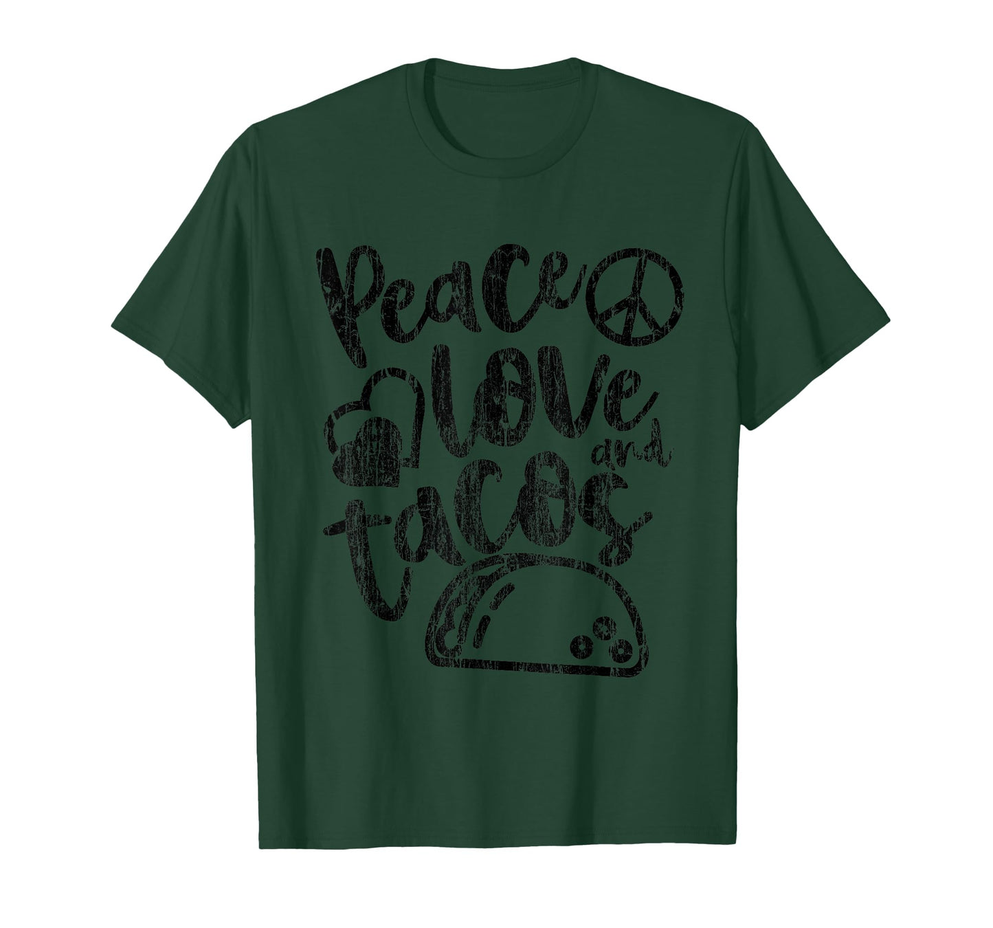 Peace Love Tacos Tshirt Funny Food Cinco De Mayo Shirt Gift T-Shirt