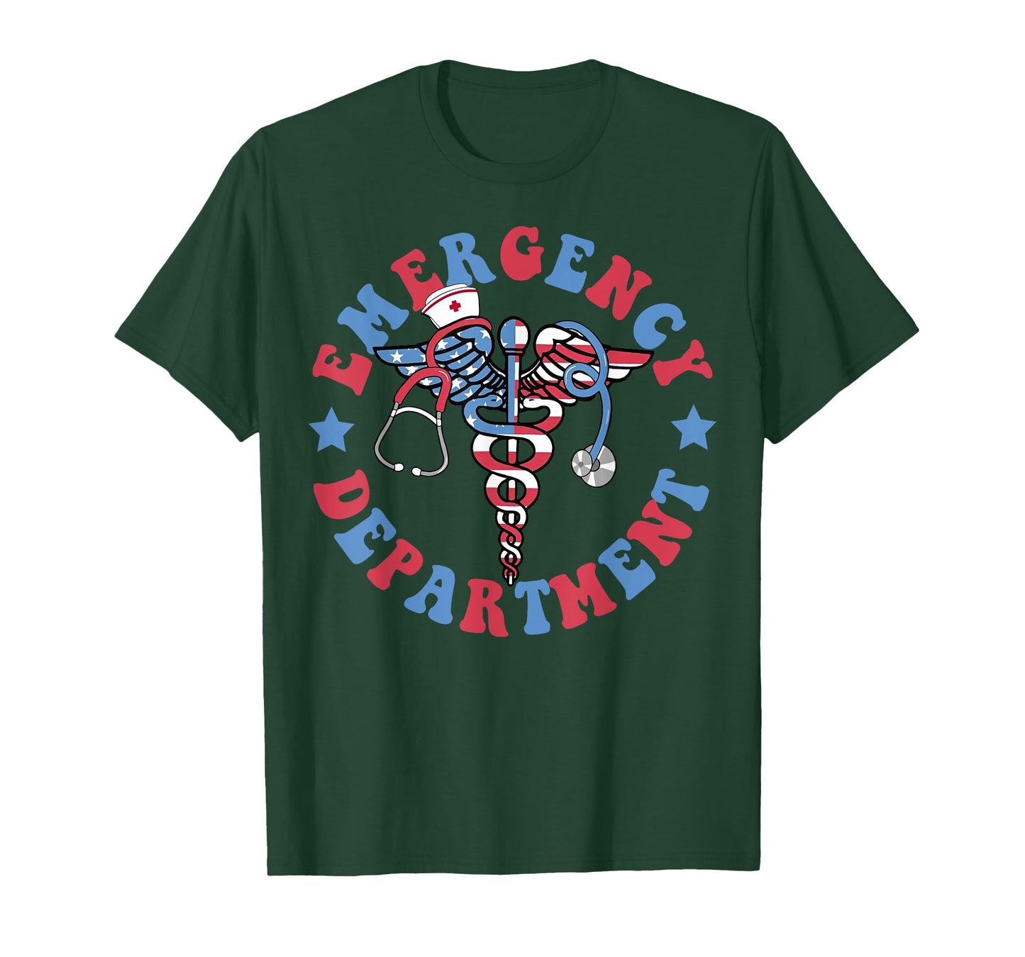 Emergency Department 4th of July USA Emergency Room Er Nurse T-Shirt
