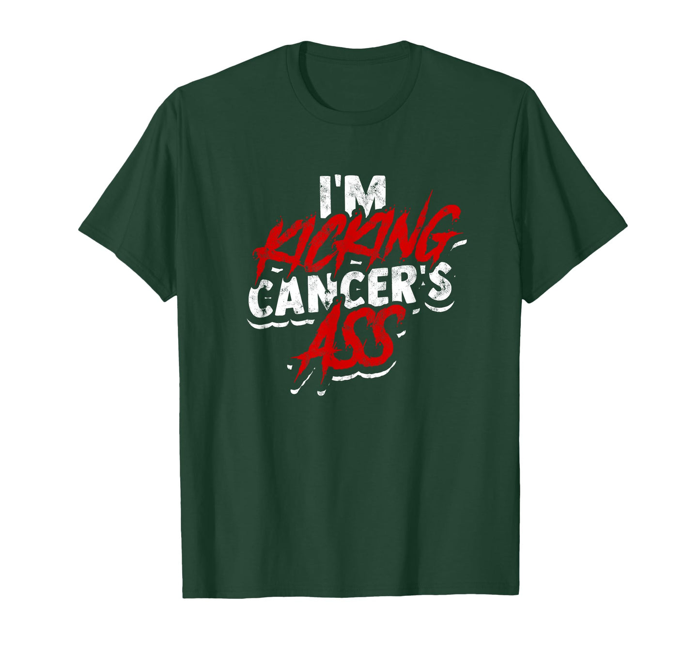 I'm kicking cancer's ass - Cancer Survivor Awareness T-Shirt