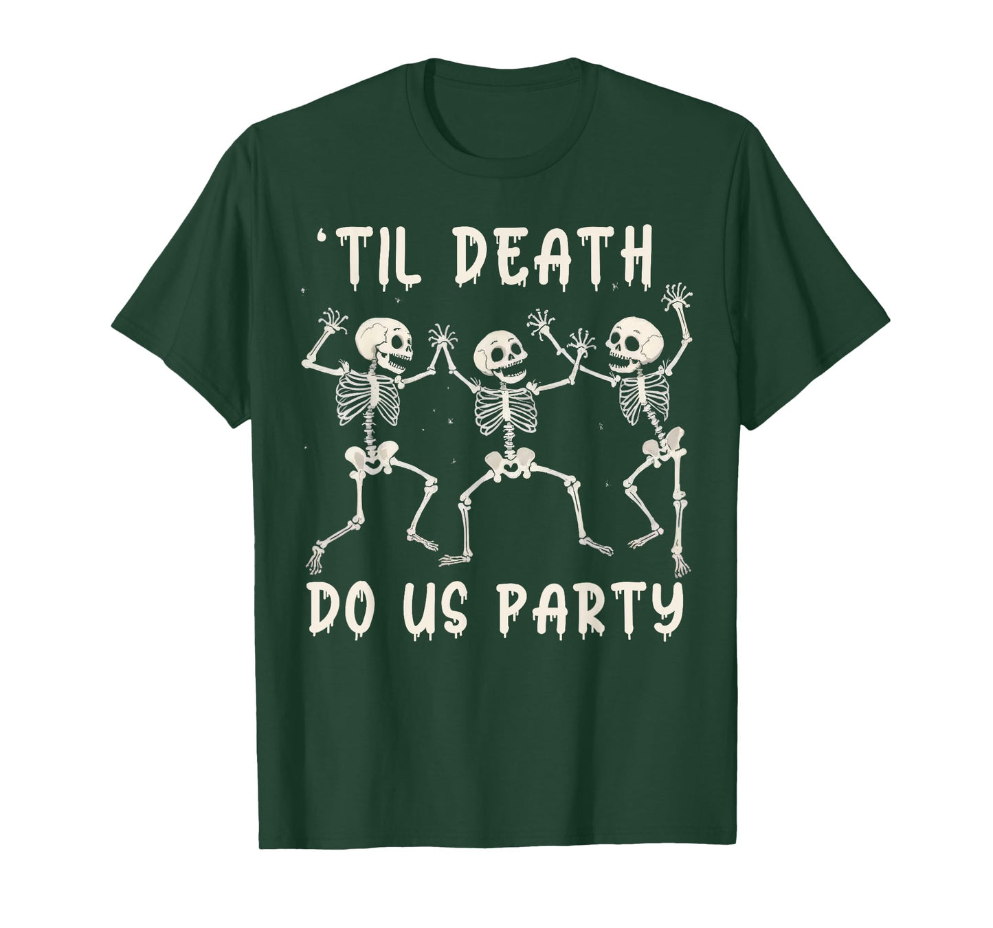 Til Death Do Us Party Funny Halloween Bachelorette Matching T-Shirt