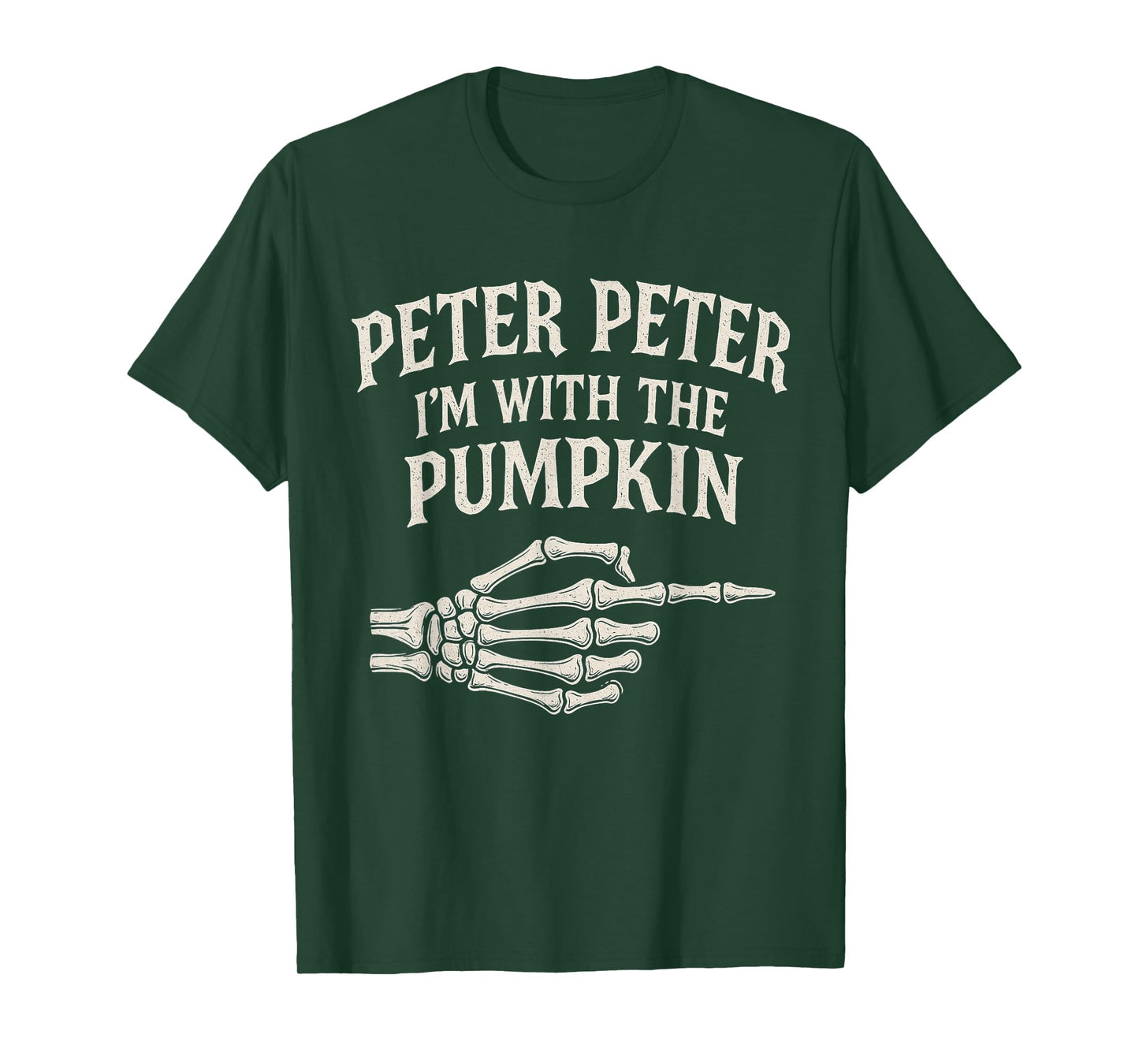 Peter I'm with The Pumpkin FUUNY Halloween Costume Couple T-Shirt
