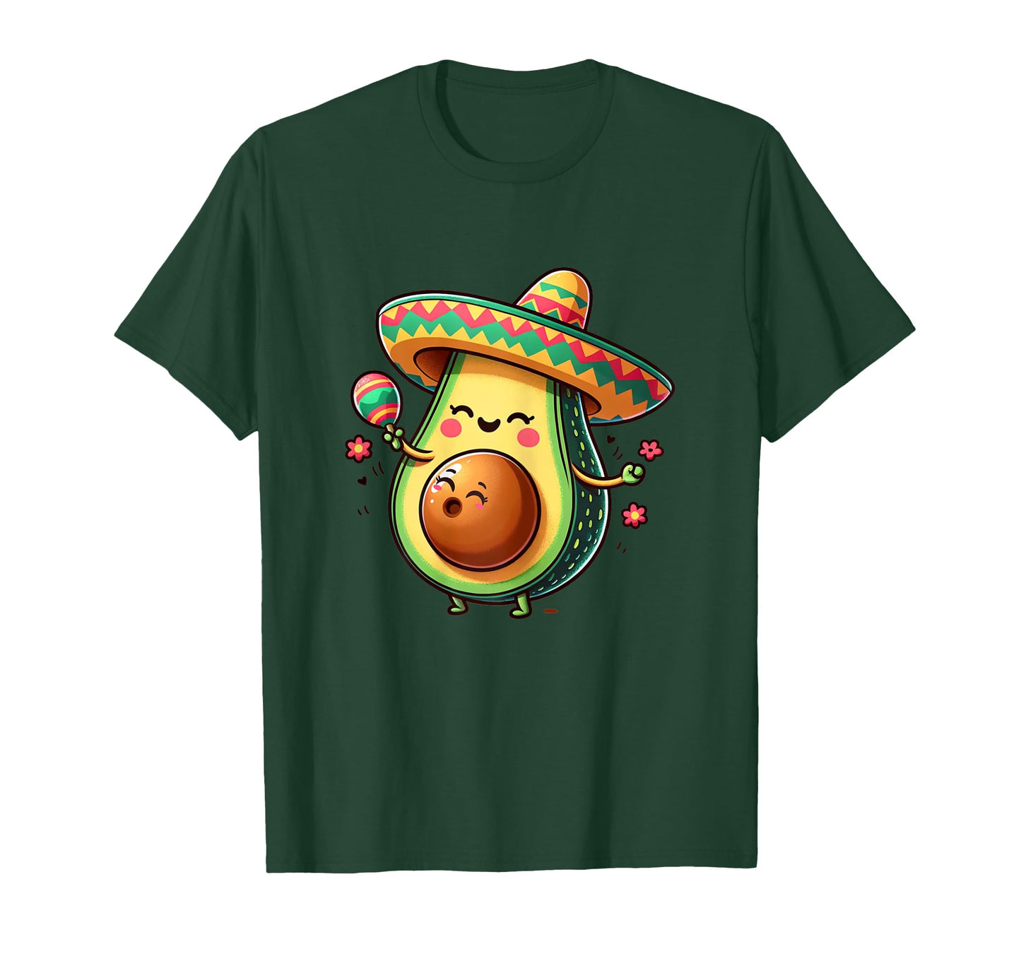 Pregnancy mom to be Avocado Pregnant Mamacado Cinco De Mayo T-Shirt