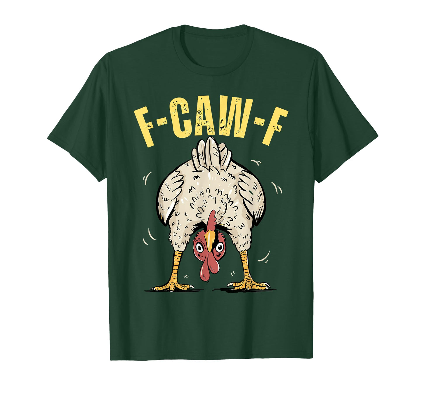 F-Caw-F Black Crow Pun Funny Bird Cawing Grunge Halloween T-Shirt