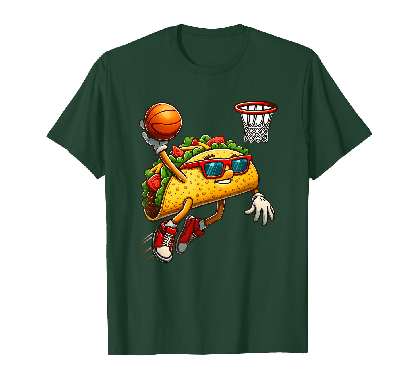 Slam Dunk Fiesta - Basketball Taco Fun T-Shirt