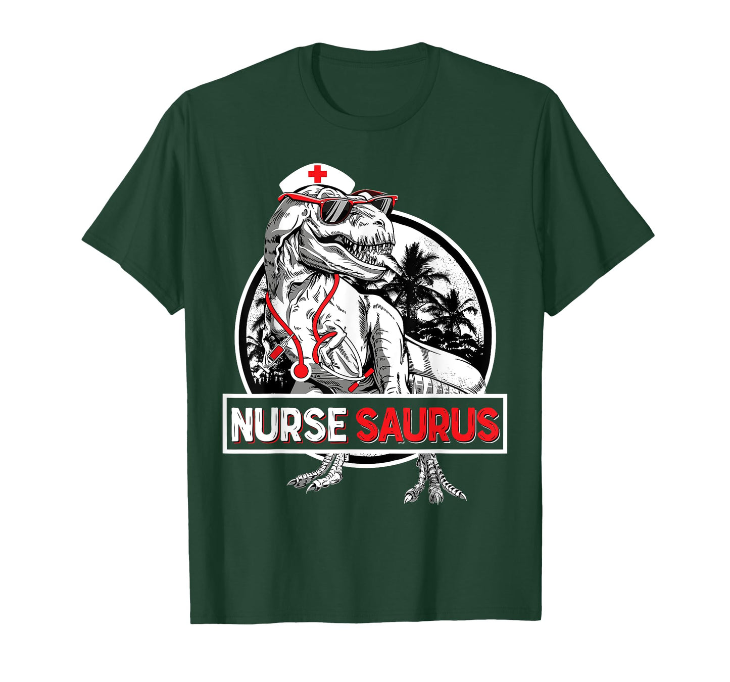 RN Nurse Saurus Nursing School Graduation Dinosaur Men Women T-Shirt