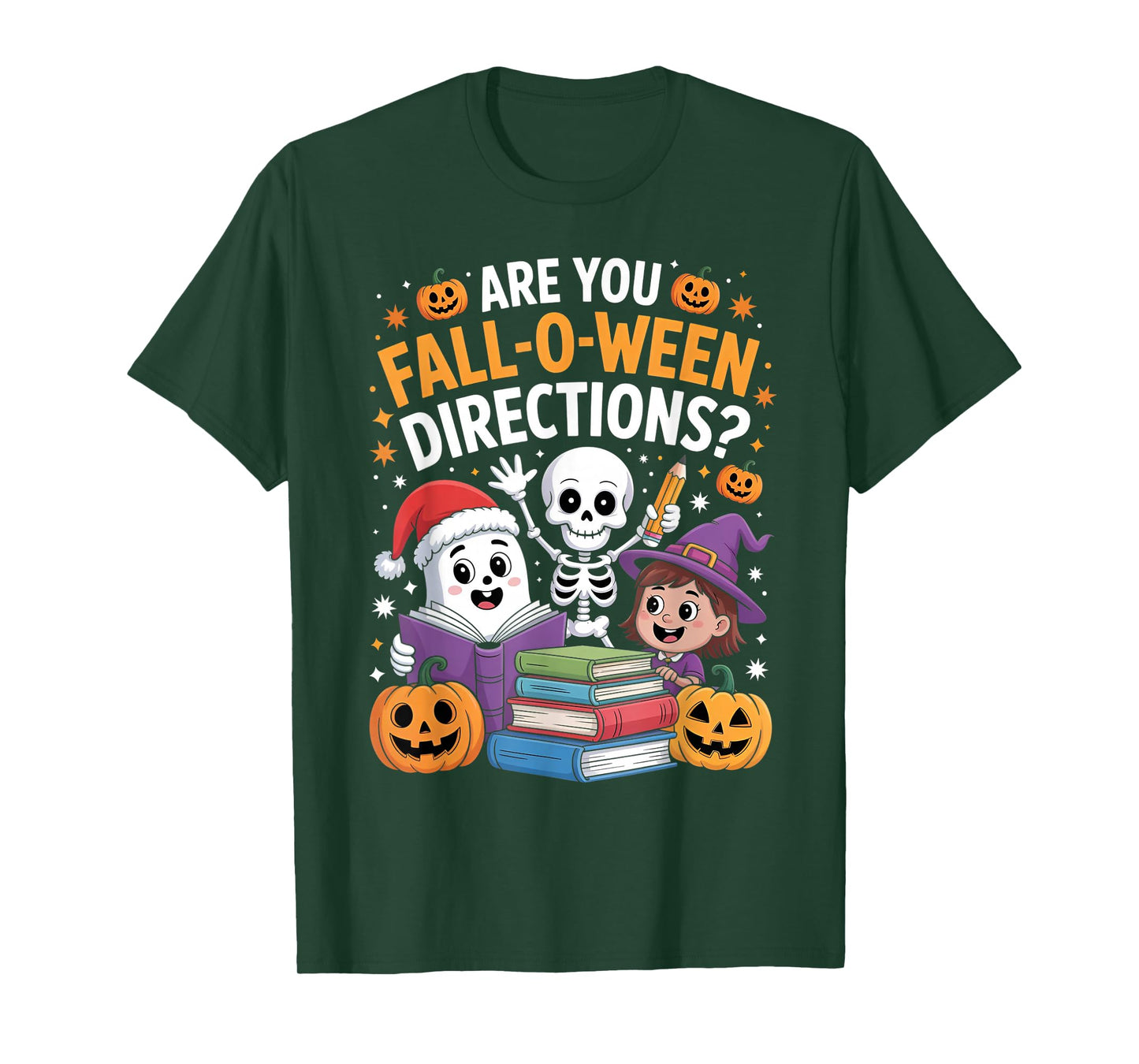 are You Fall O Ween Directions Funny Teacher Halloween Meme T-Shirt