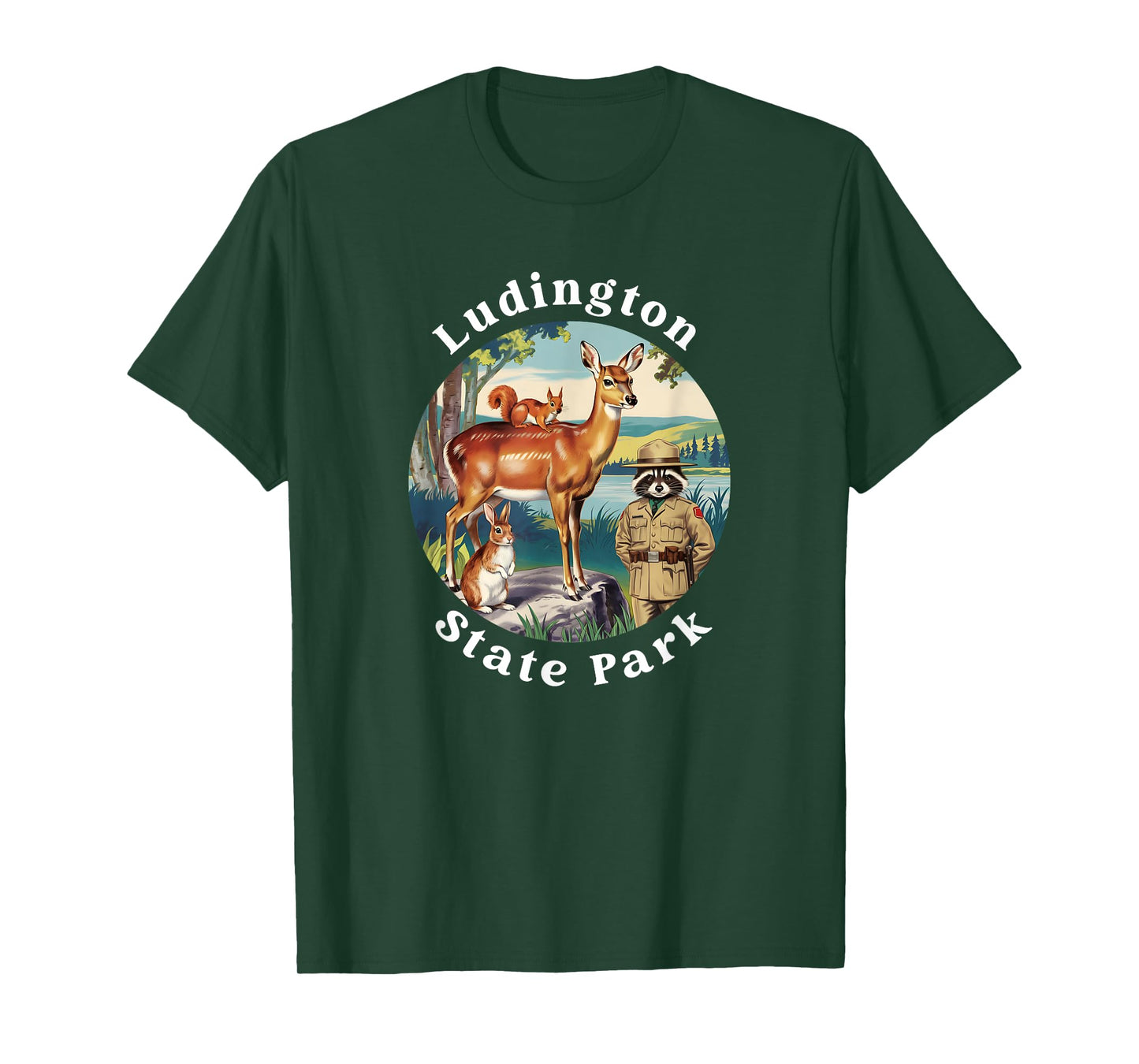 Ludington State Park Michigan Outdoors Vacation Souvenir T-Shirt