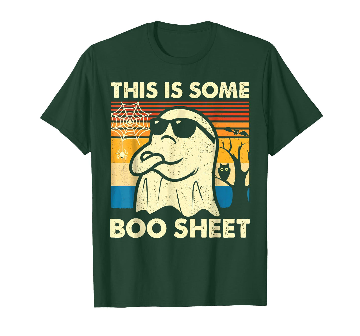 This is Some Boo Sheet Ghost Retro Funny Halloween Men Women T-Shirt