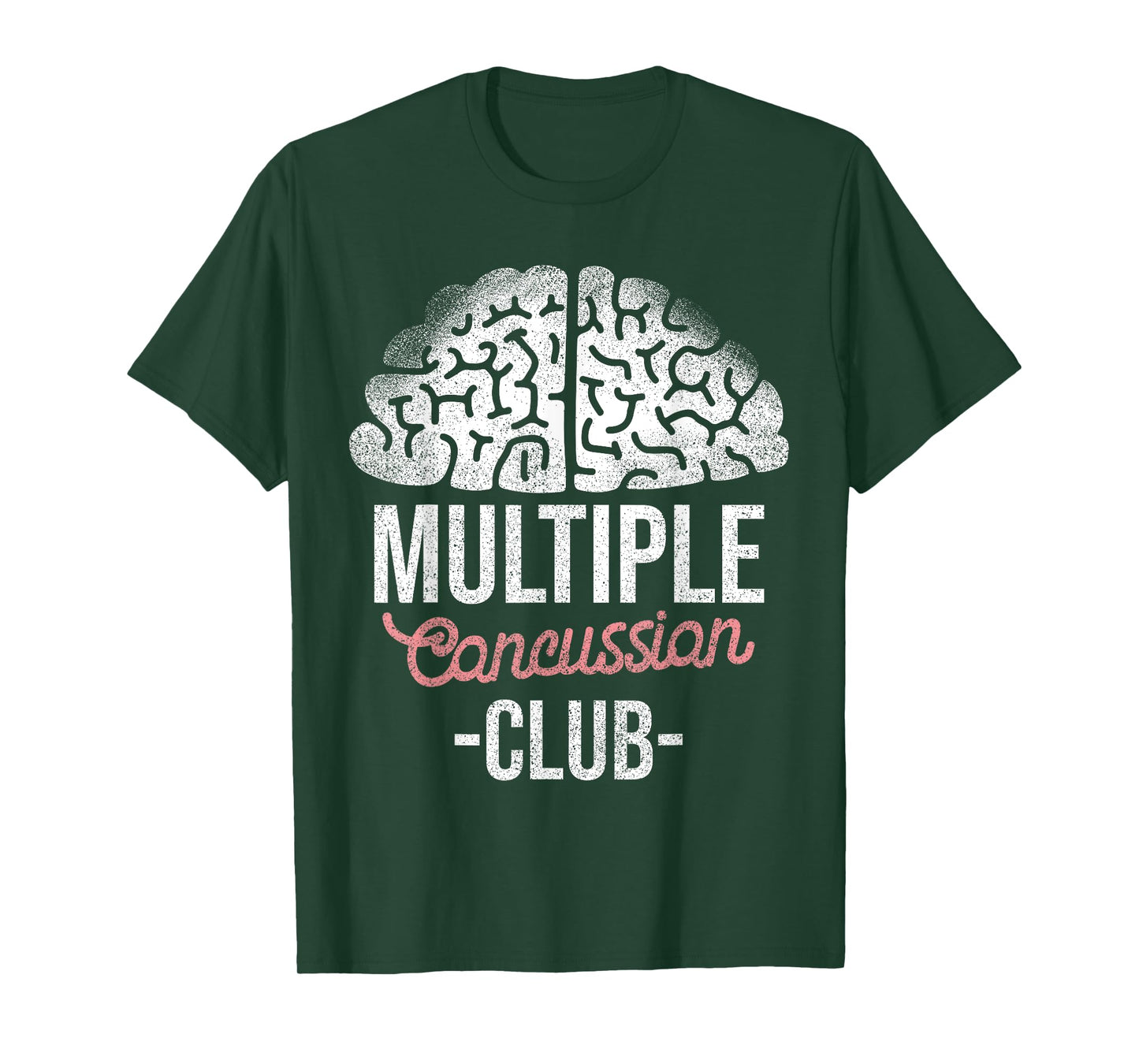 Concussion Multiple Club Brain Injury T-Shirt