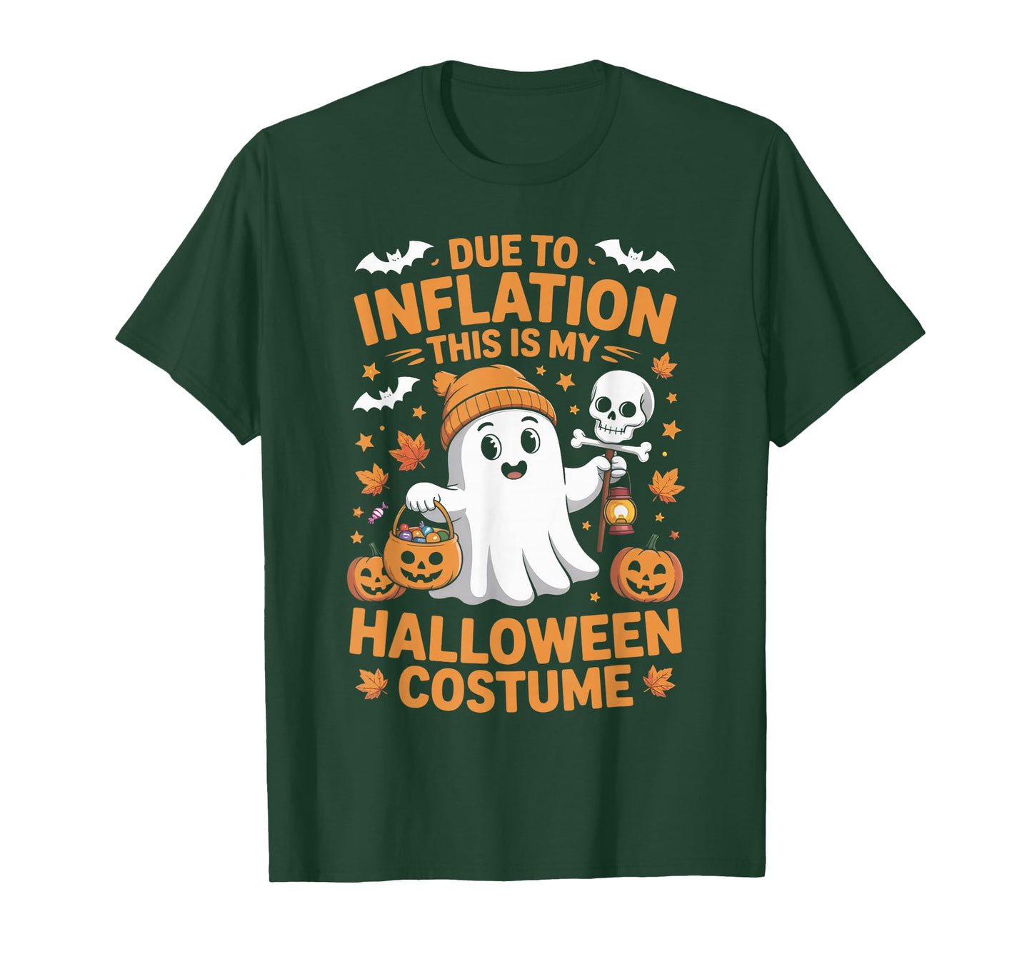 Due to Inflation This is My Funny Ghost Halloween Costume T-Shirt