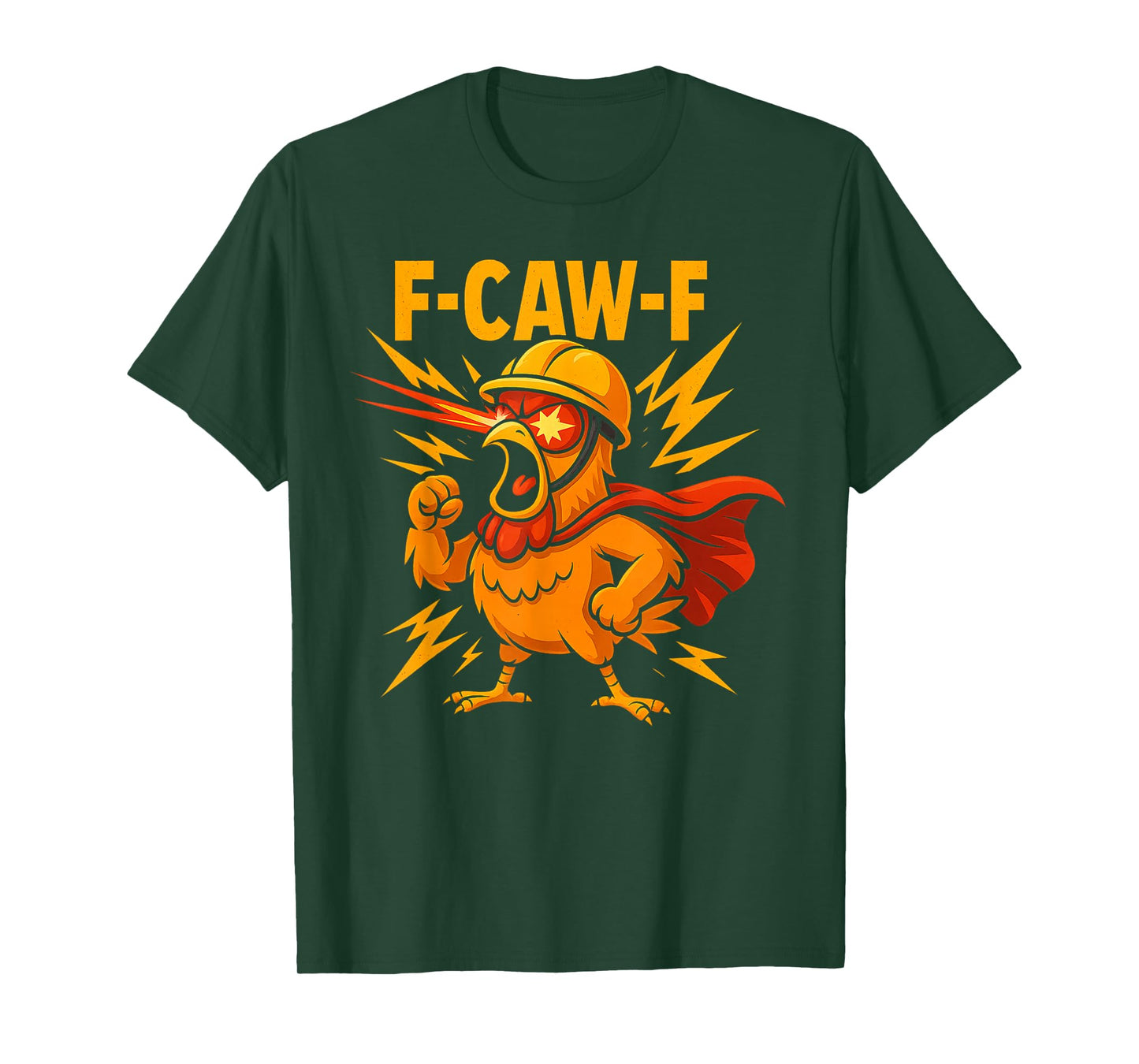 F-Caw-F Funny Chicken Humor F-Caw-F Quote Rooster Meme T-Shirt