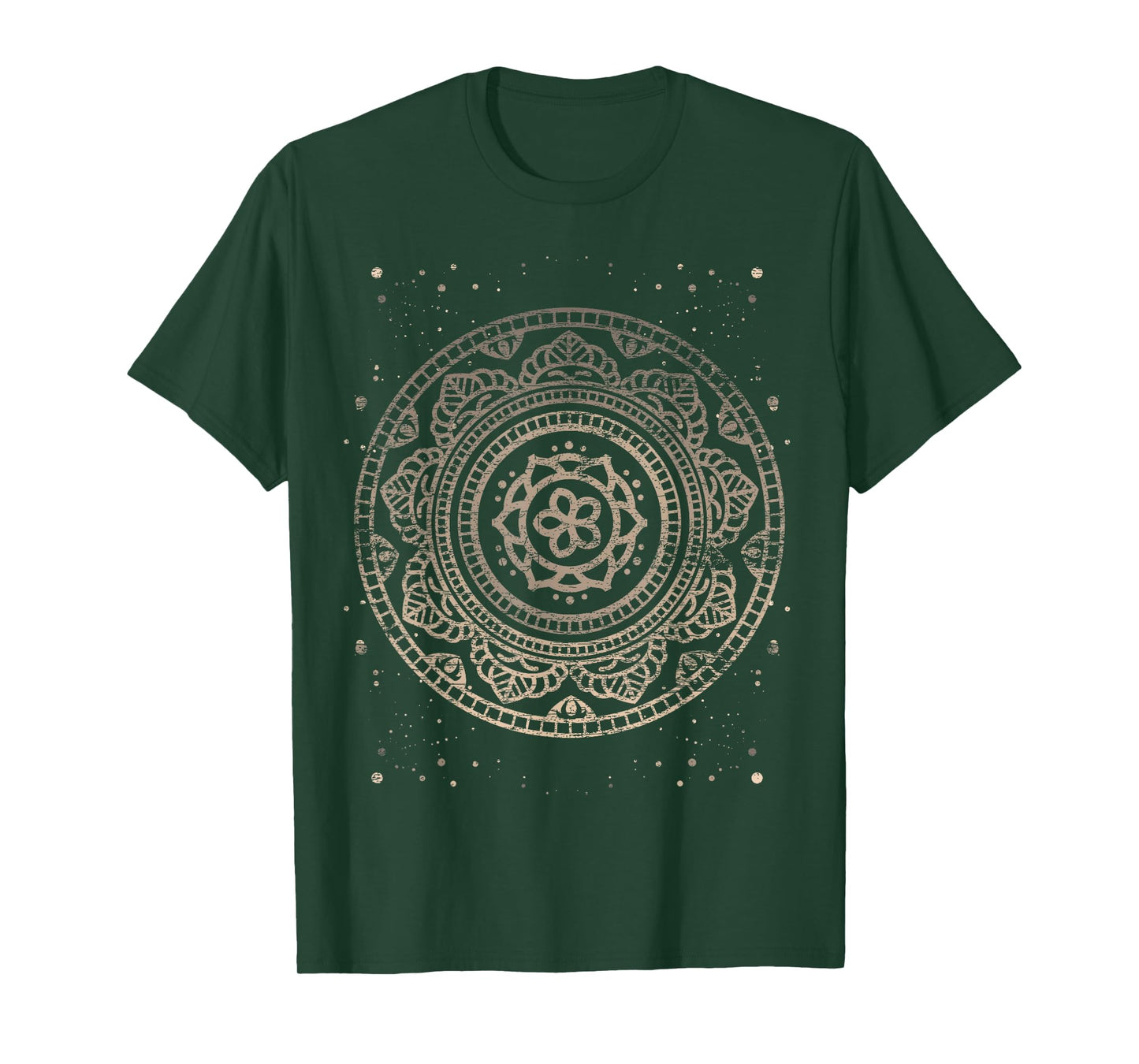 Sacred Fractal Geometry Vintage Mandala T-Shirt