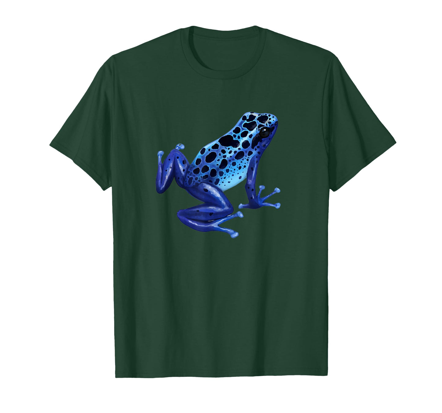 Blue Poison Dart Frog Tee Colorful Design Nature Lover T-Shirt