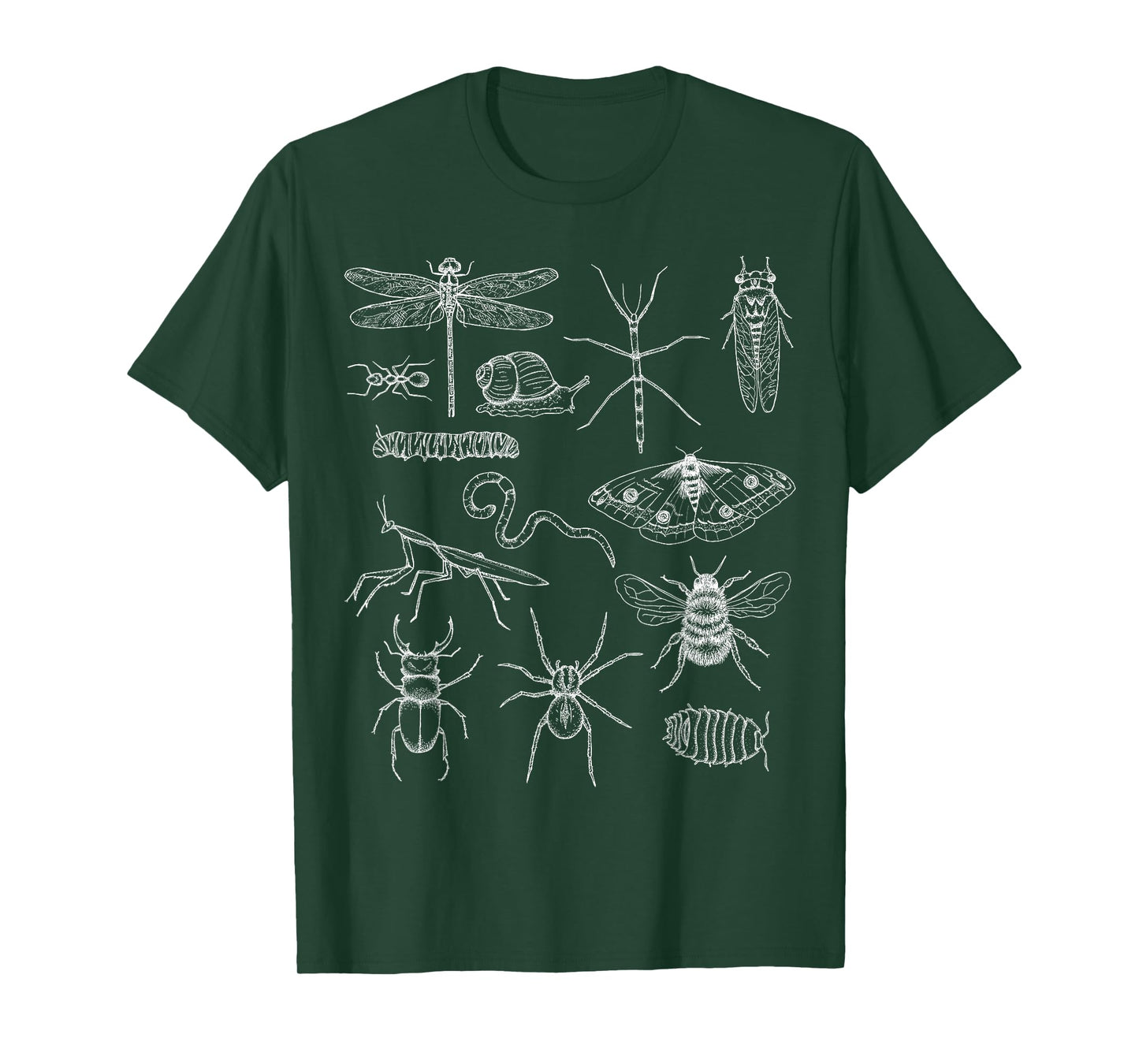 Minibeasts - Insects and Invertebrates Drawings T-Shirt