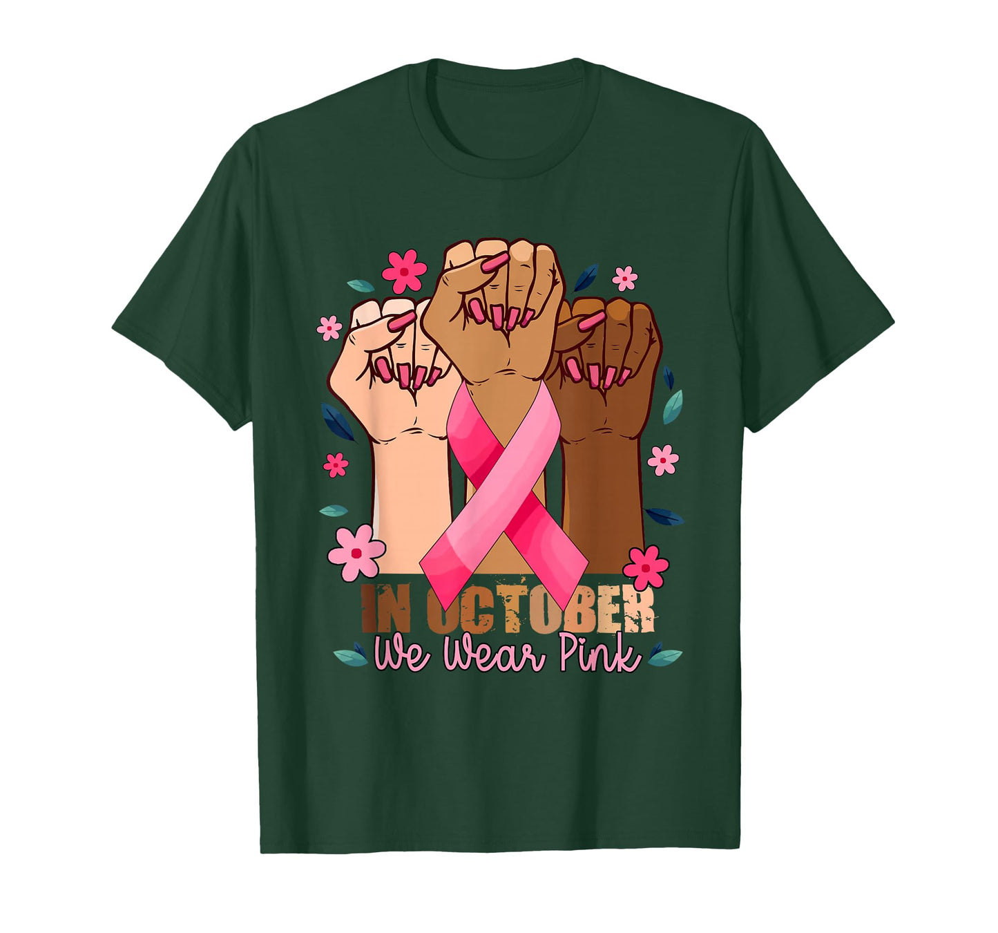 Breast Cancer Shirts For Women Fight In October We Wear Pink T-Shirt